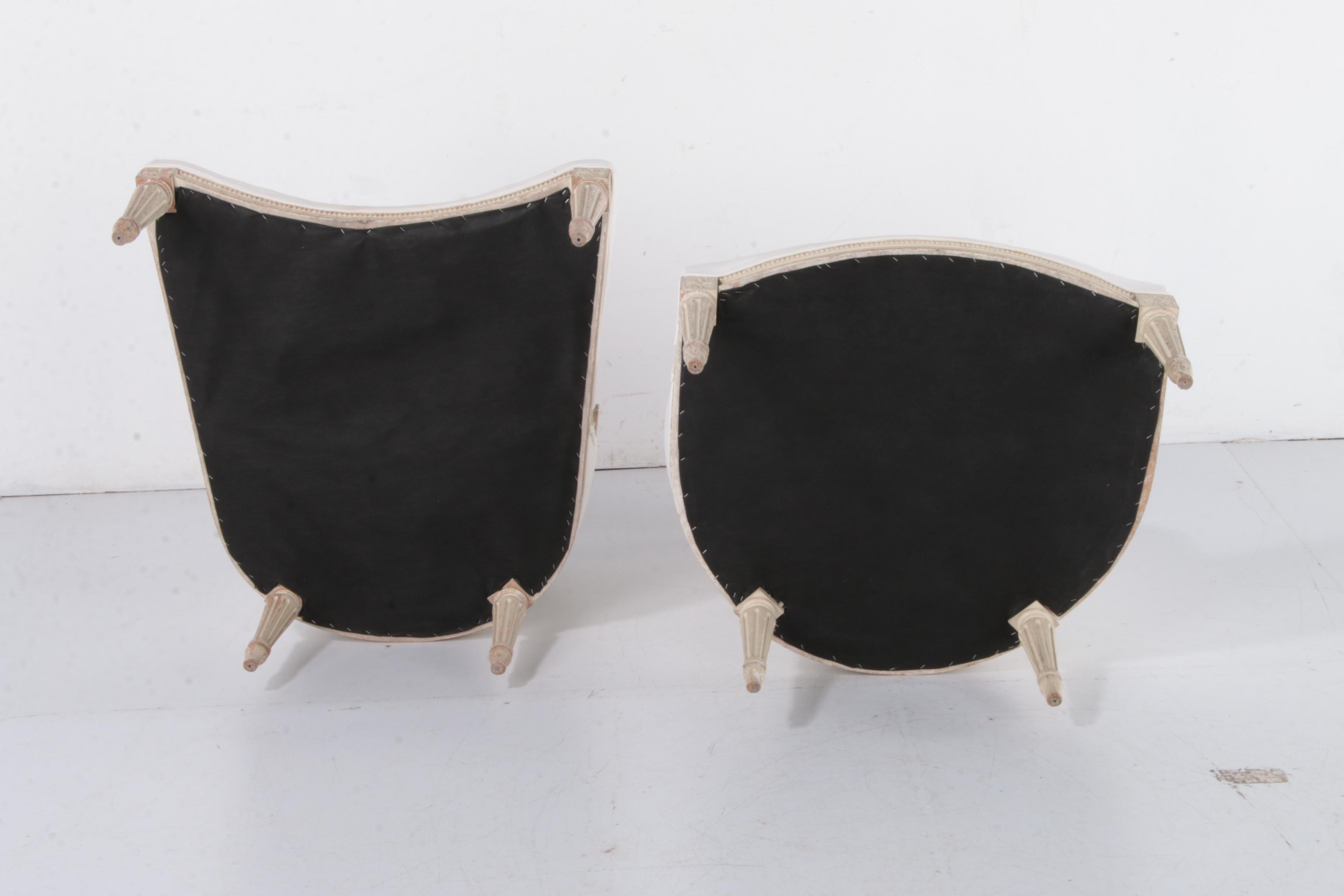 Louis XVI Style Custom-Upholstered Duchesse Brisée Chaise Lounge, Mid-19th C.