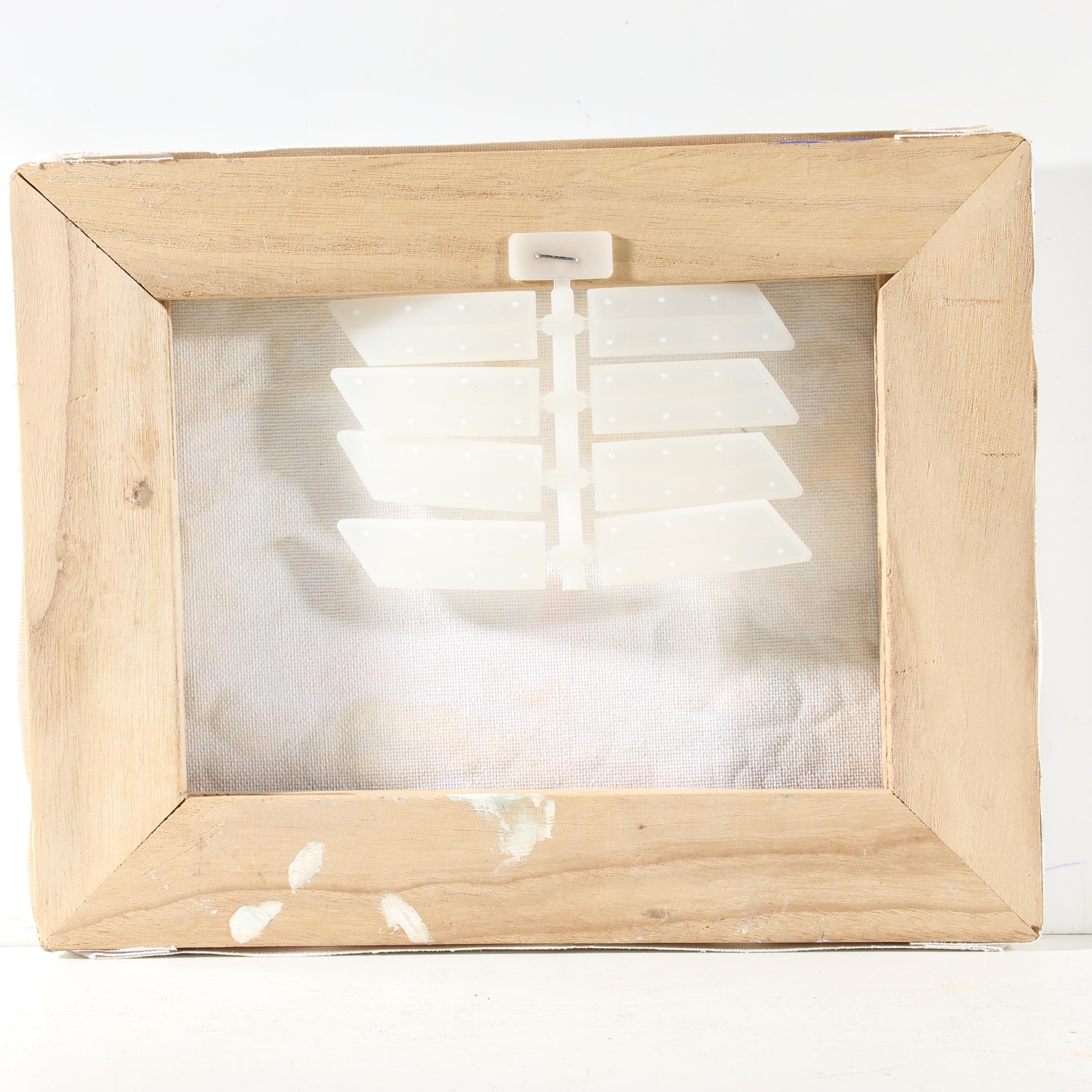 Robert Wright Folk Art Impasto Oil Painting of Church