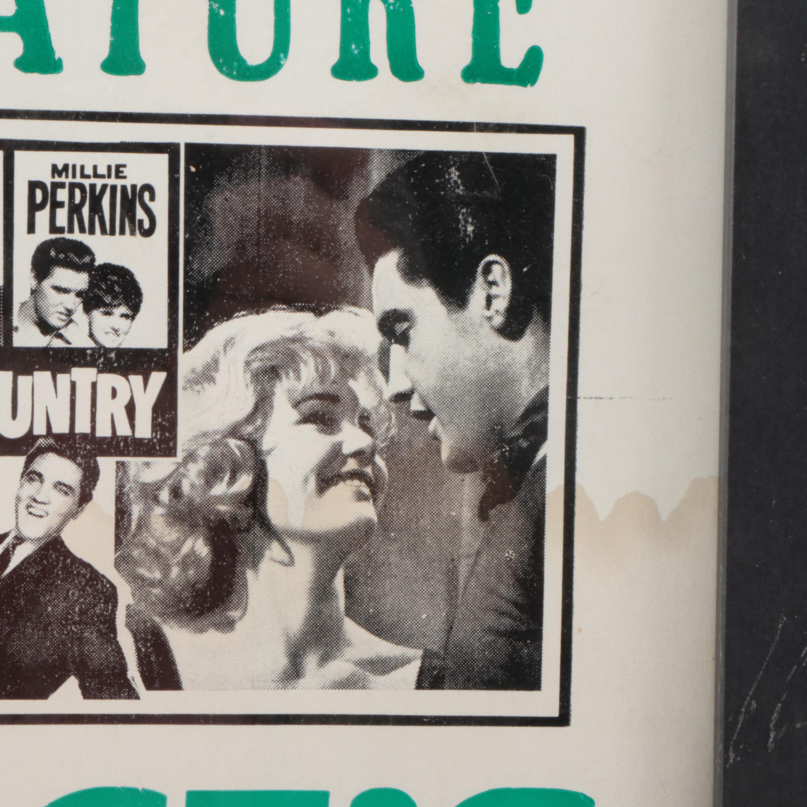 Elvis Presley "Double Feature" Movie Theater Poster, Framed