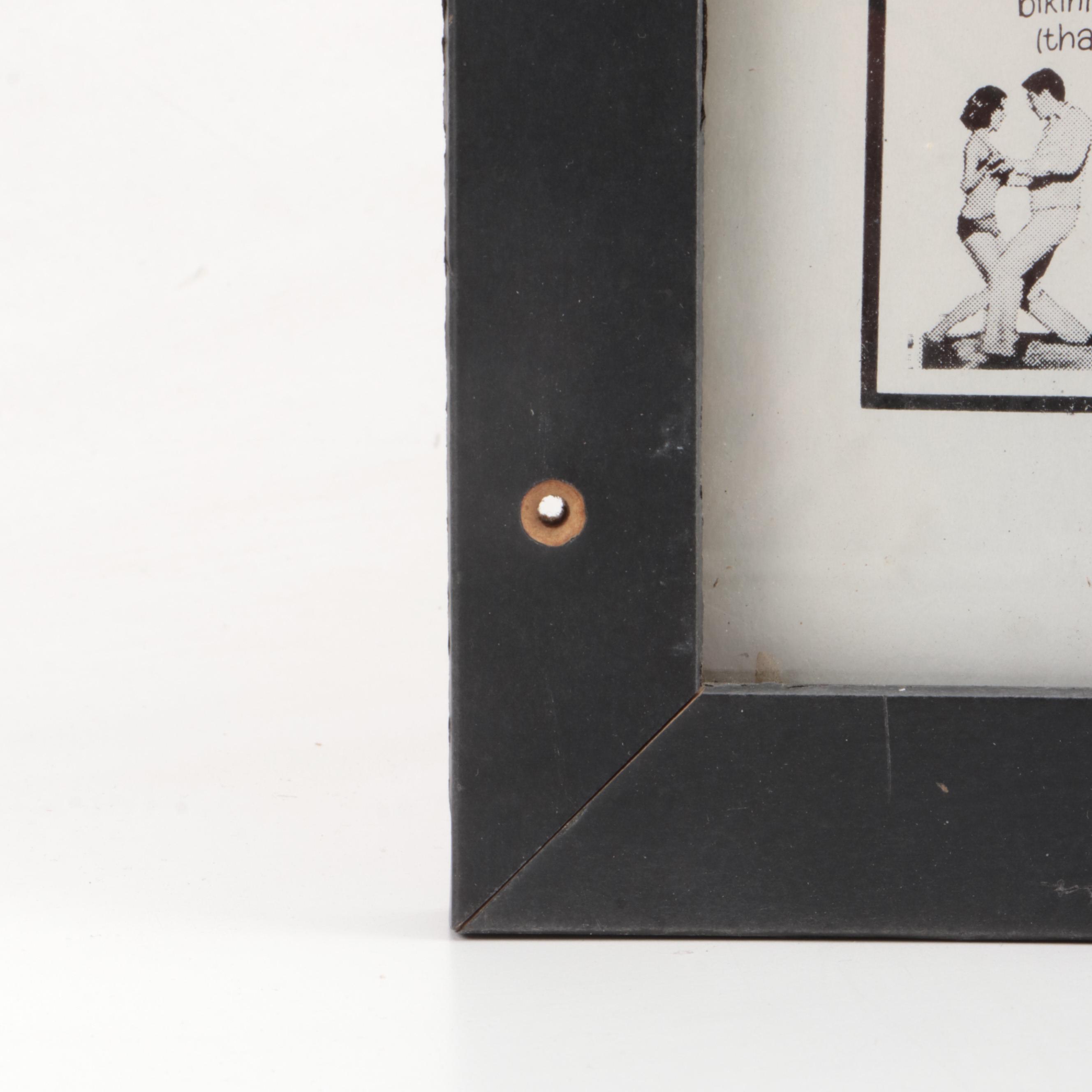 Elvis Presley "Double Feature" Movie Theater Poster, Framed