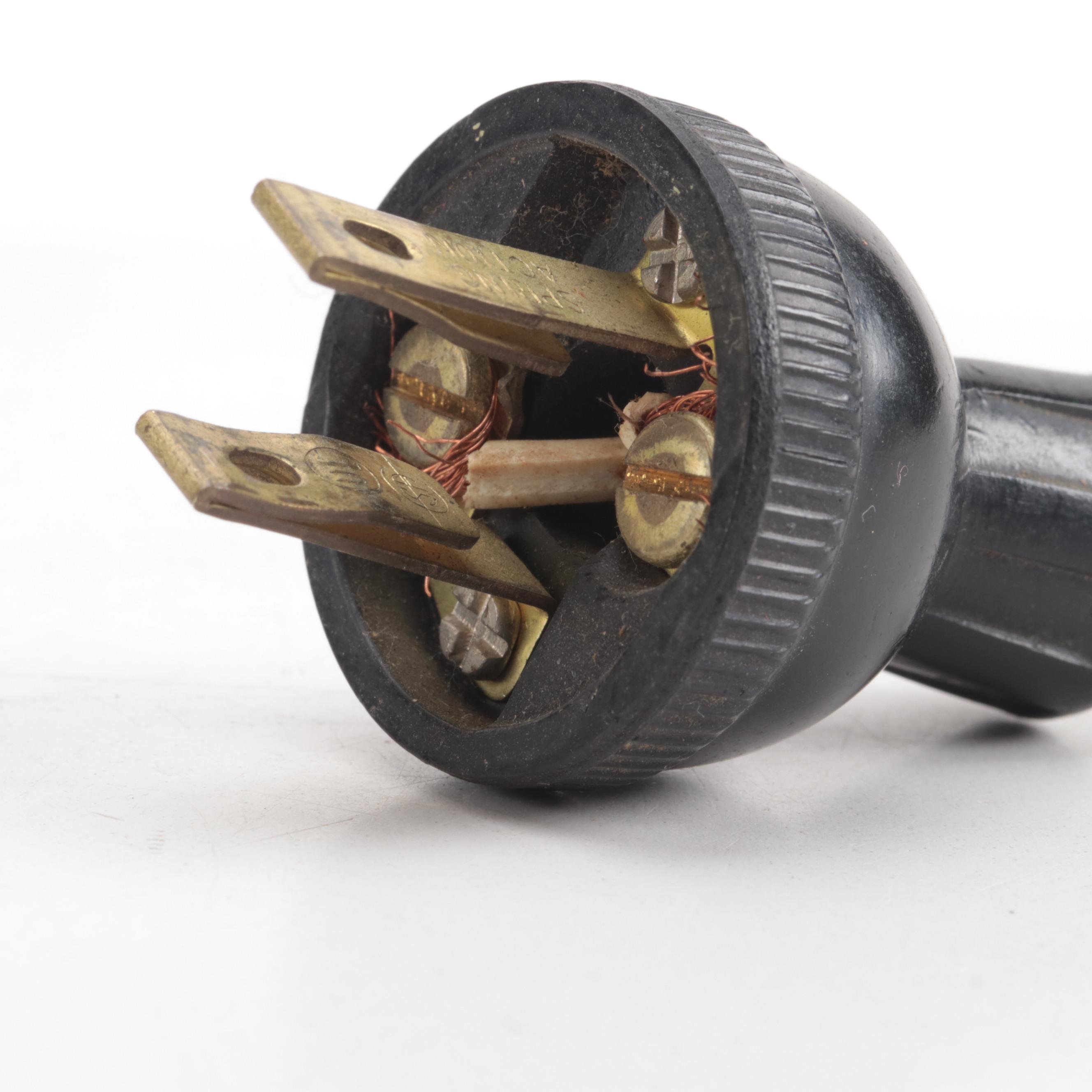 Slag Glass and Painted Metal Table Lamp, Early to Mid 20th Century