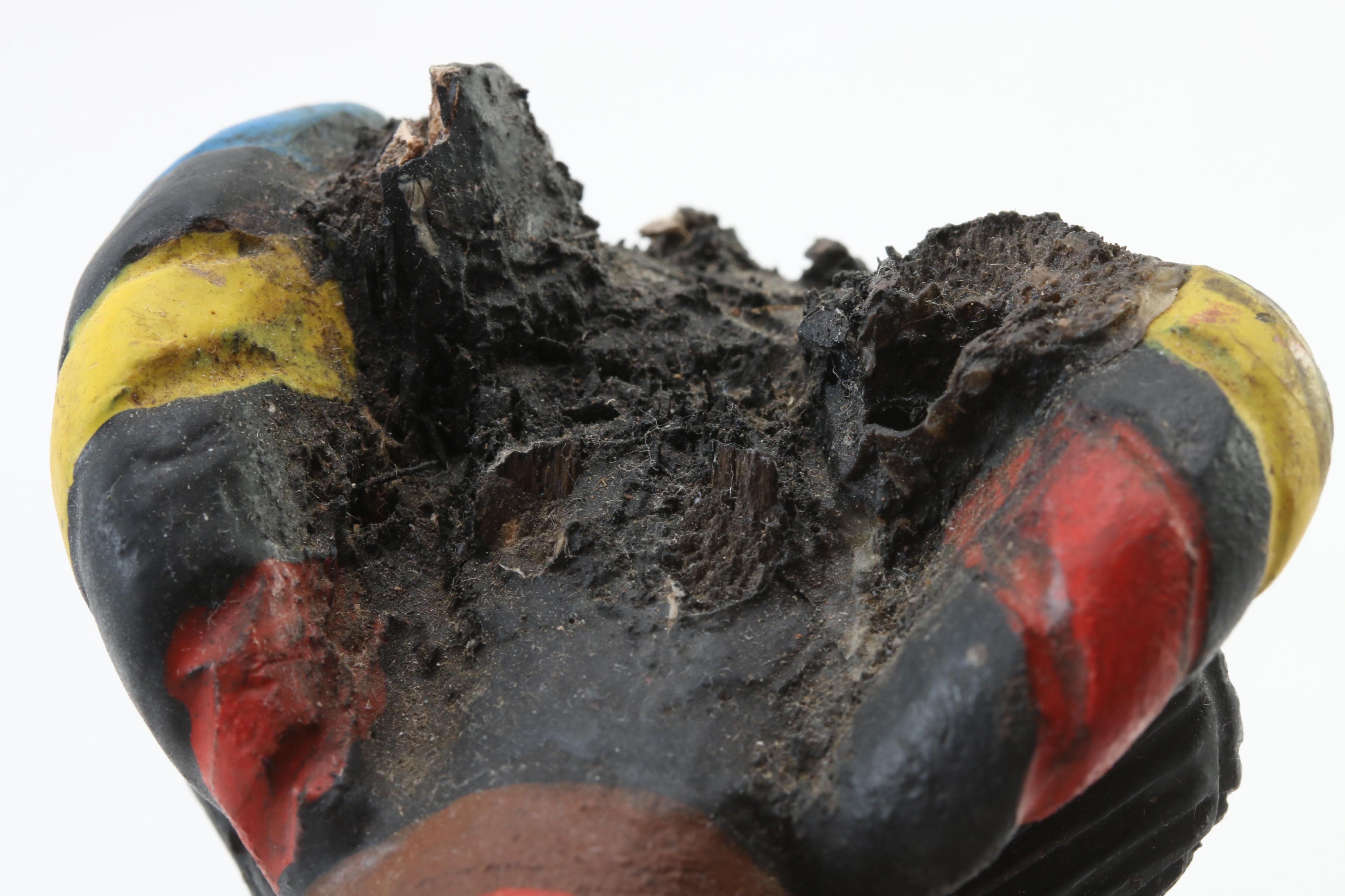 Japanese Seitaka Doji Hand-Painted Wooden Sculpture, 21st Century