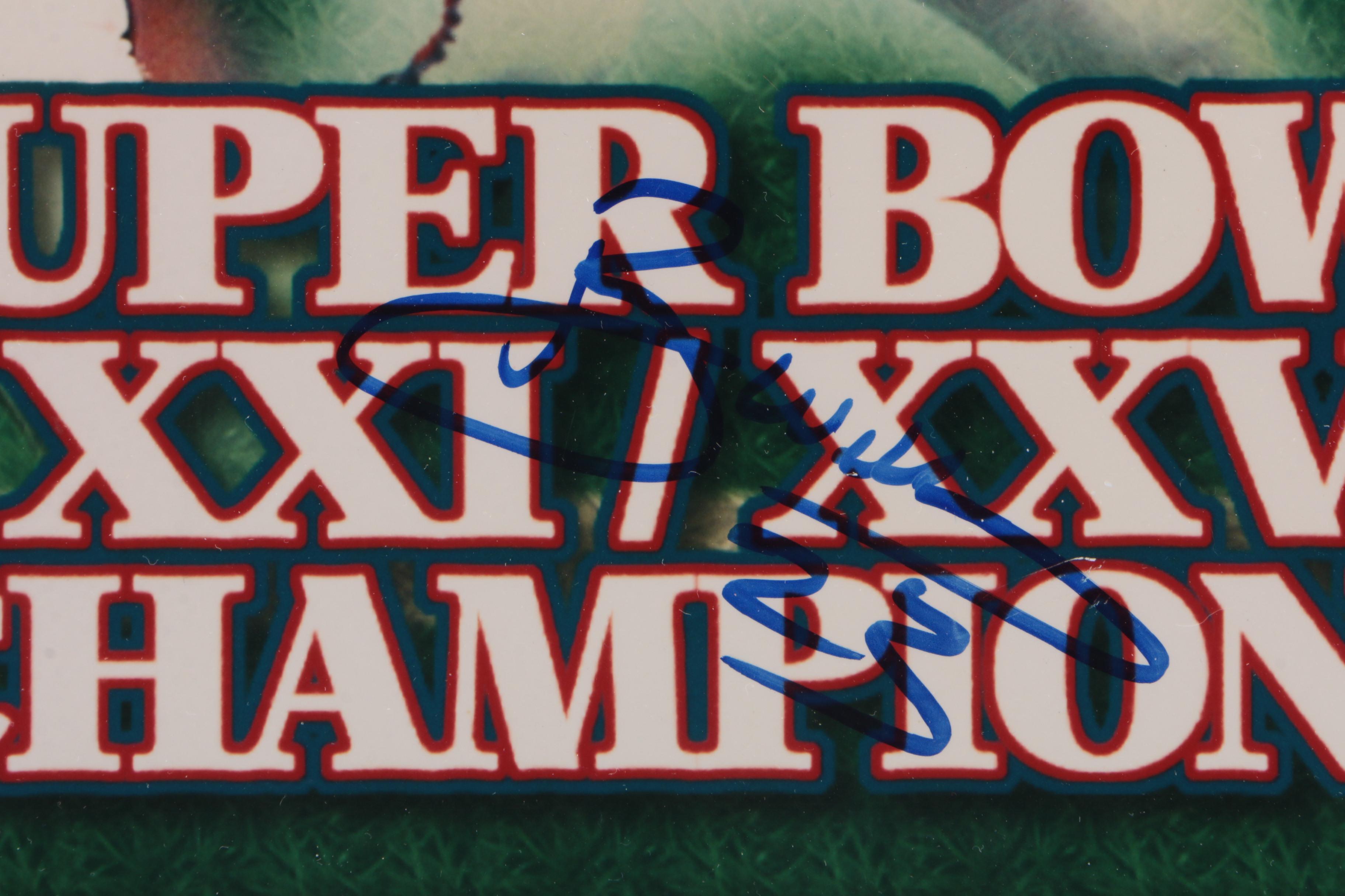 New York Giants Signed Super Bowl Champions XXI/XXV Poster, PSA COA