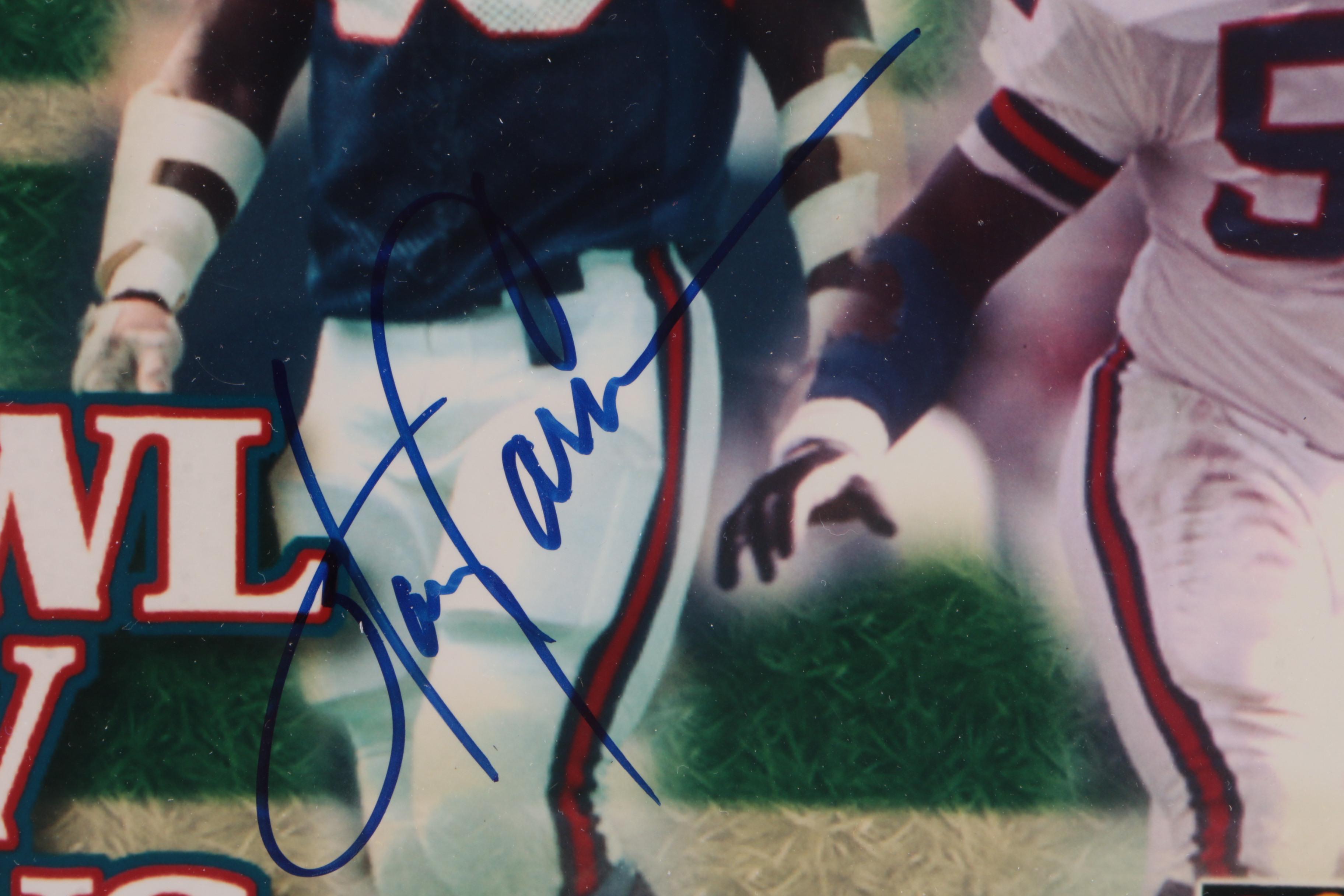 New York Giants Signed Super Bowl Champions XXI/XXV Poster, PSA COA