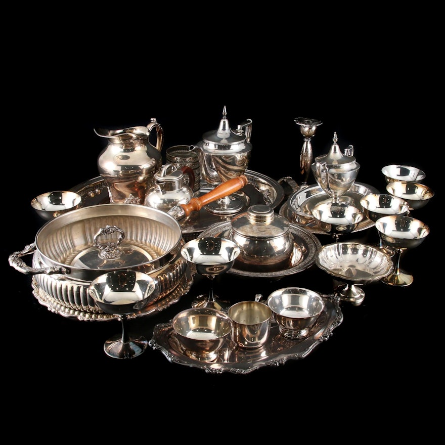 Gorham "Heritage" and Assorted Silver Plate Serveware Collection