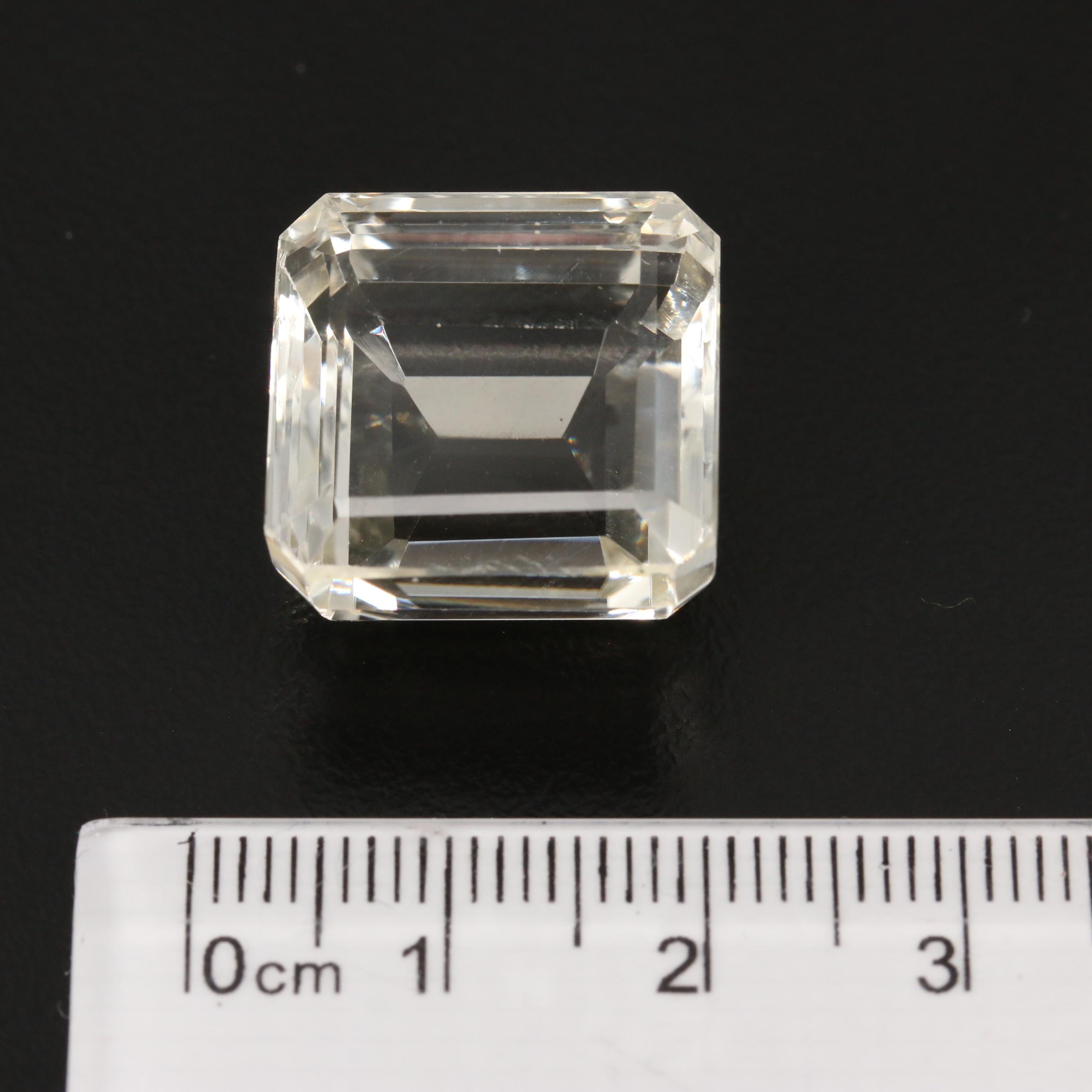 Loose 39.75 CT Cut Corner Rectangular Faceted Spodumene