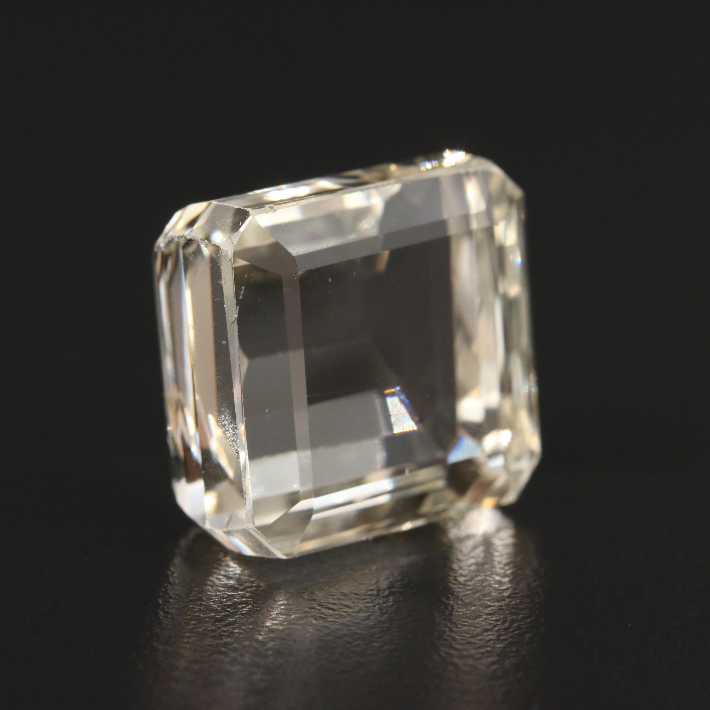 Loose 39.75 CT Cut Corner Rectangular Faceted Spodumene