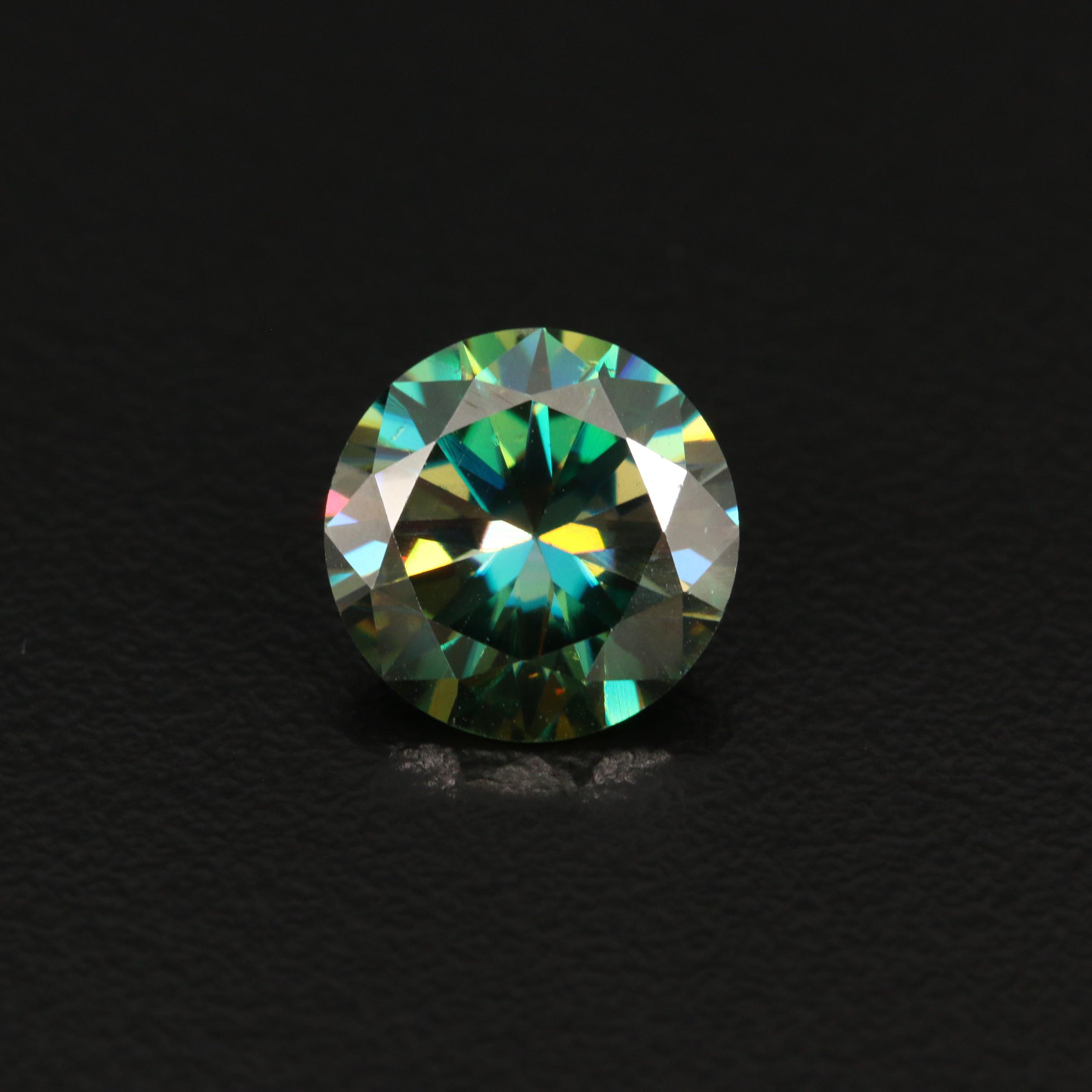 Loose Laboratory Grown Round Faceted Moissanite