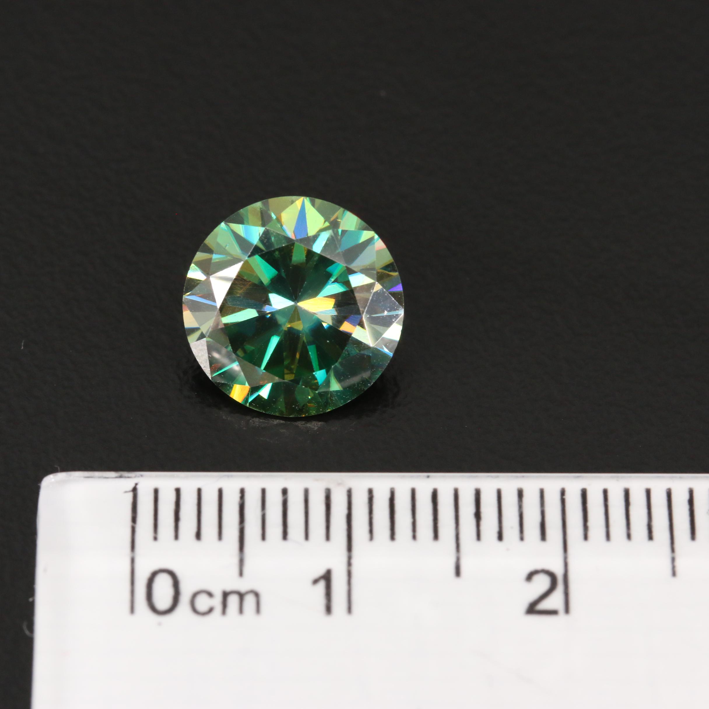 Loose Laboratory Grown Round Faceted Moissanite