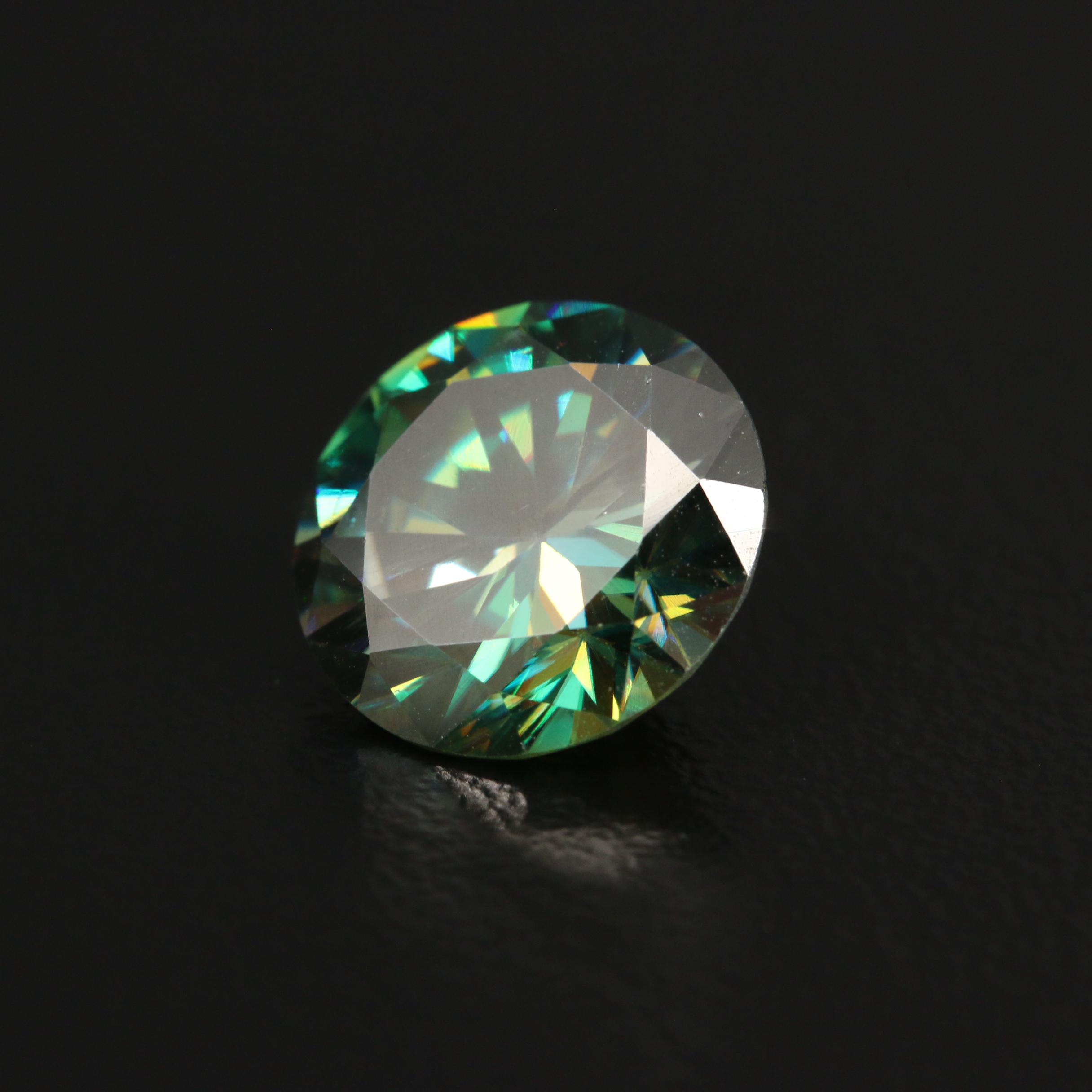 Loose Laboratory Grown Round Faceted Moissanite