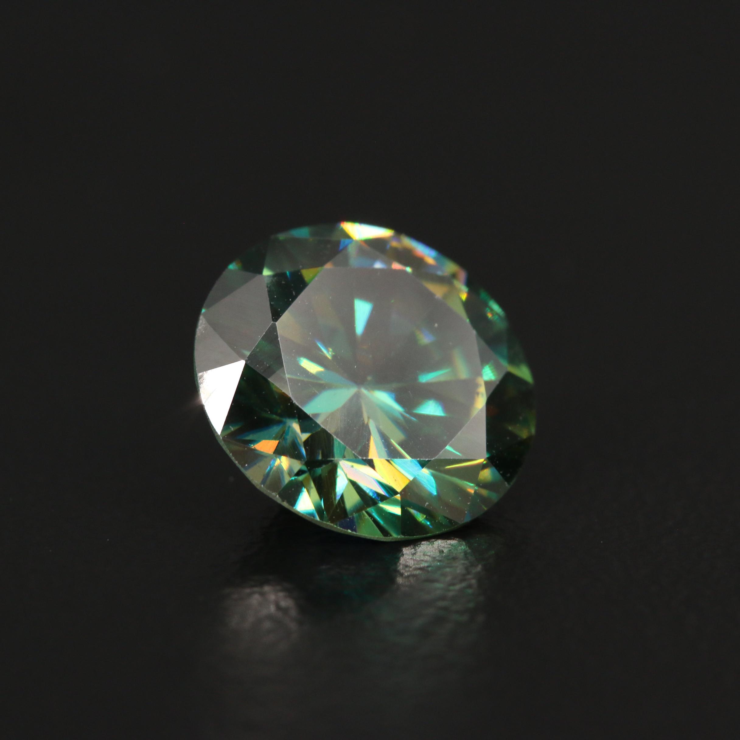 Loose Laboratory Grown Round Faceted Moissanite