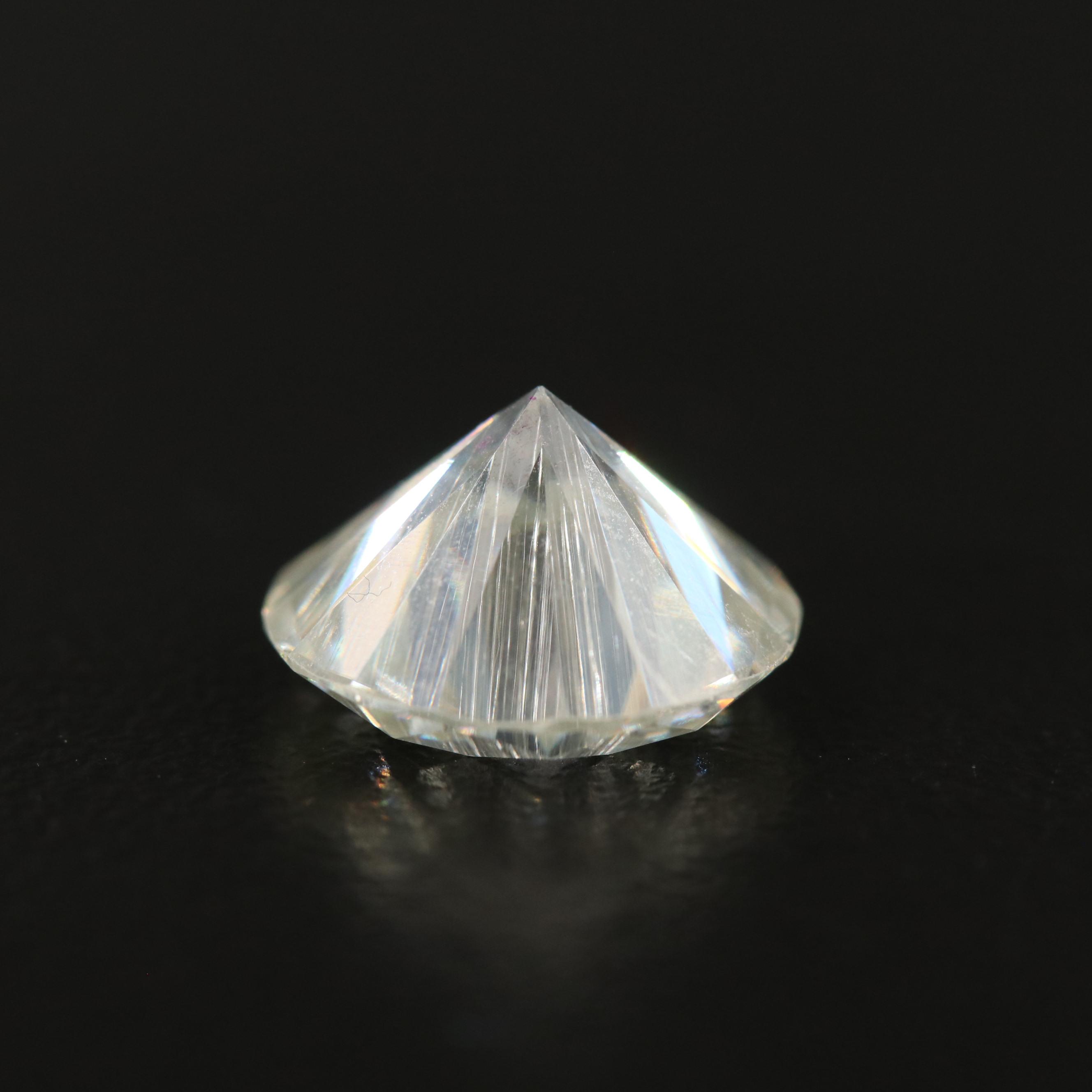 Loose Laboratory Grown Round Faceted Moissanite