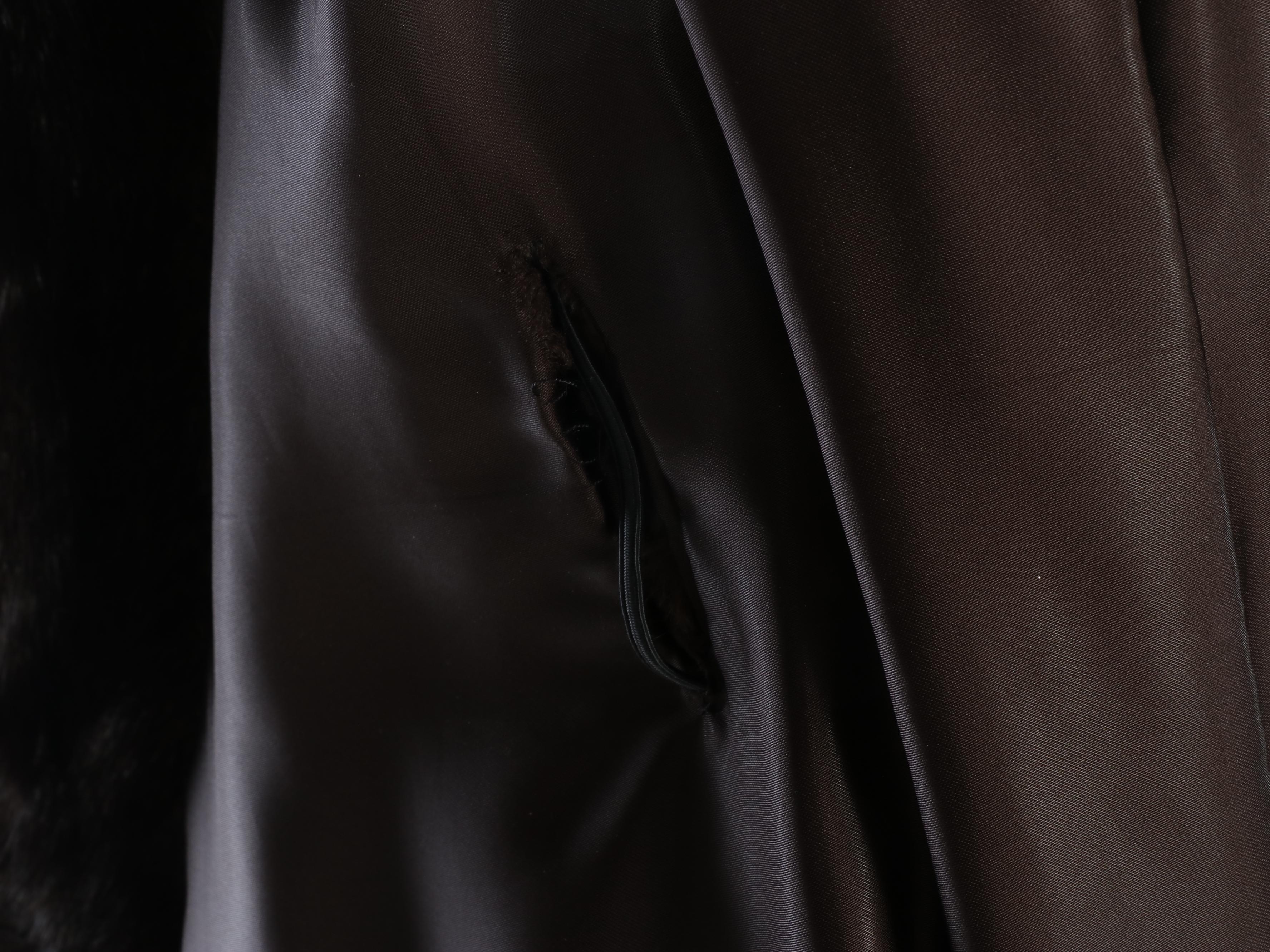 Evans Mink Fur Stroller Coat with Mink Fur Hat, Vintage