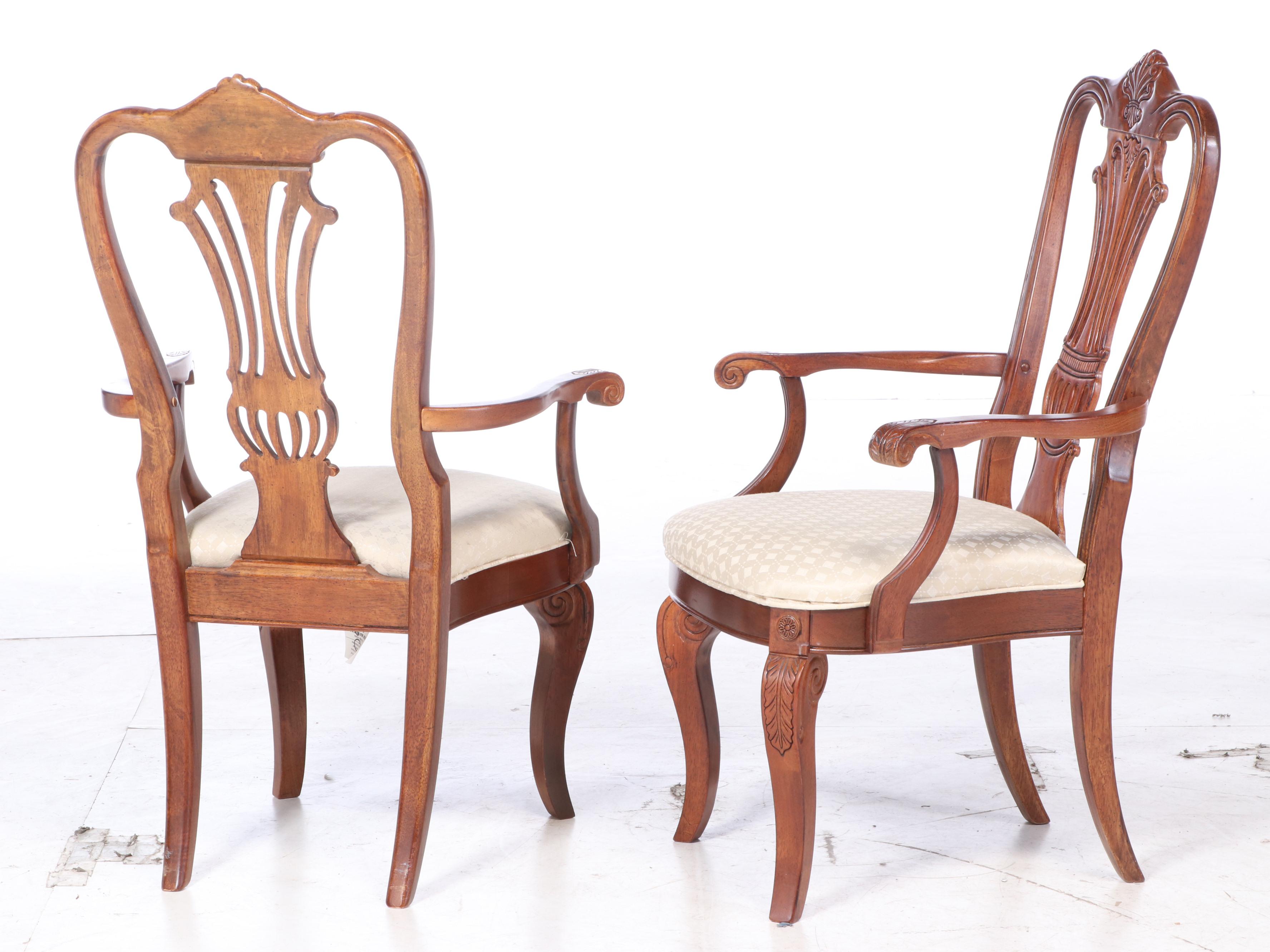 Universal Furniture Double Pedestal Dining Table and Chairs