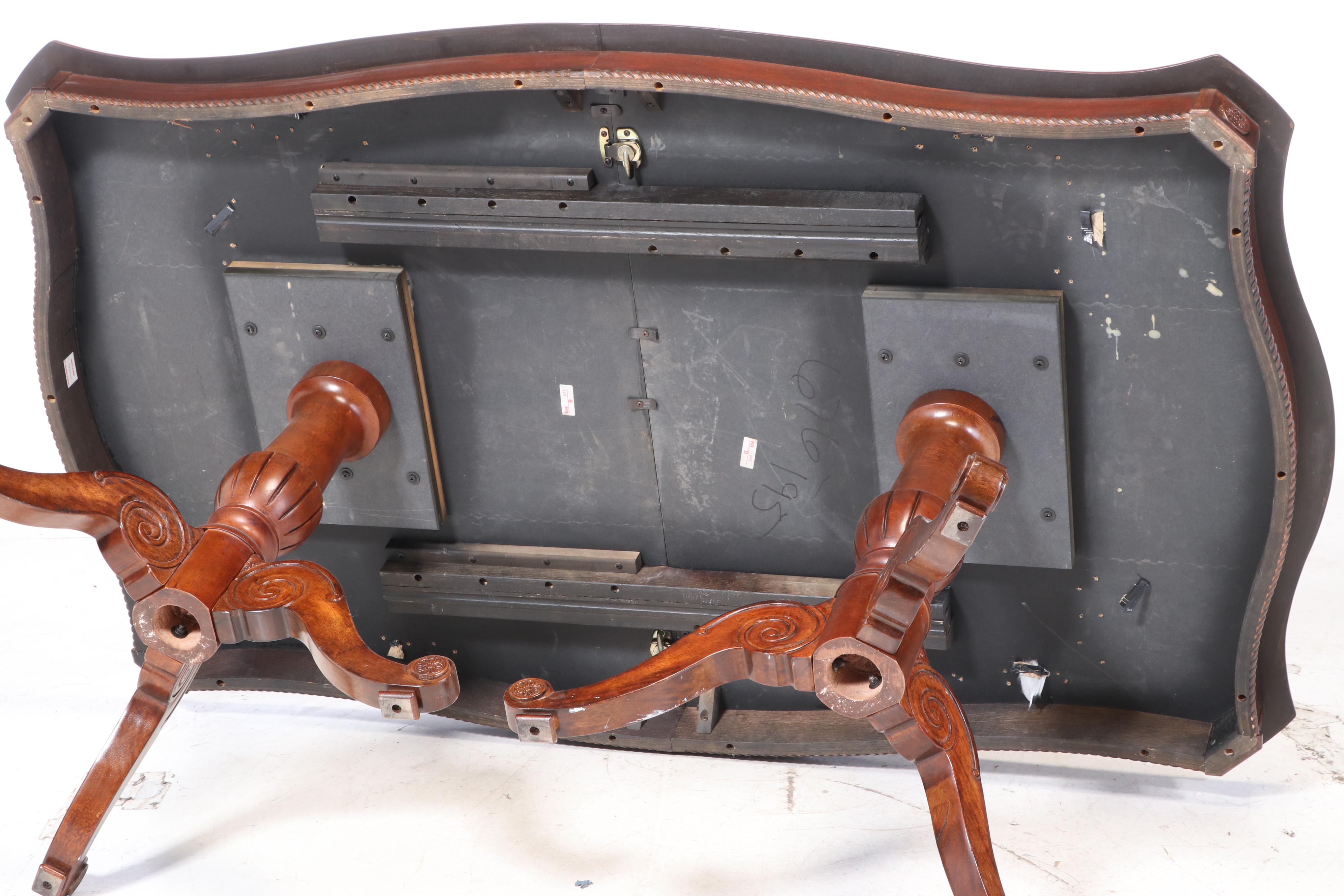 Universal Furniture Double Pedestal Dining Table and Chairs