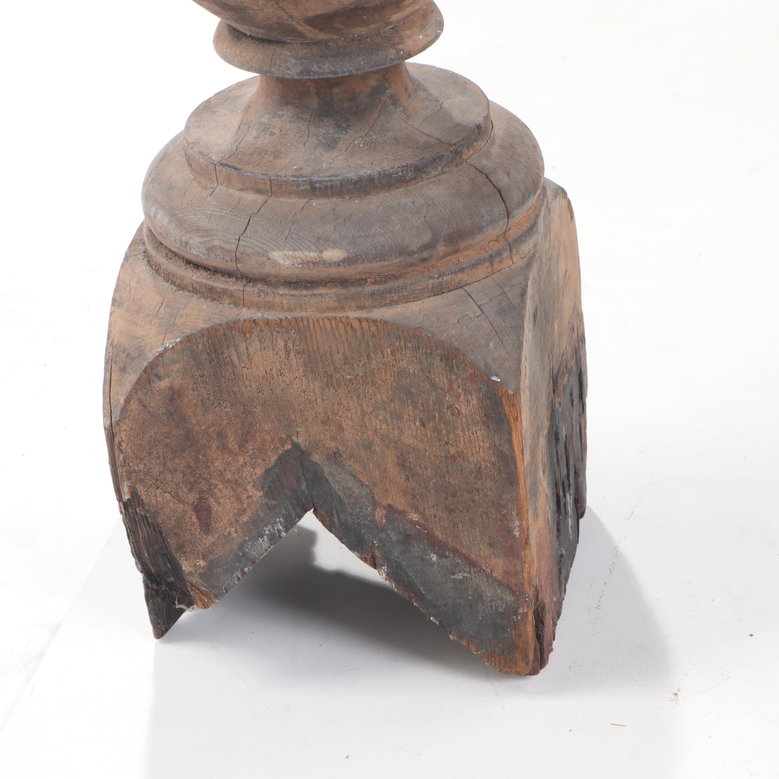 Turned Wood Post Architectural Finials