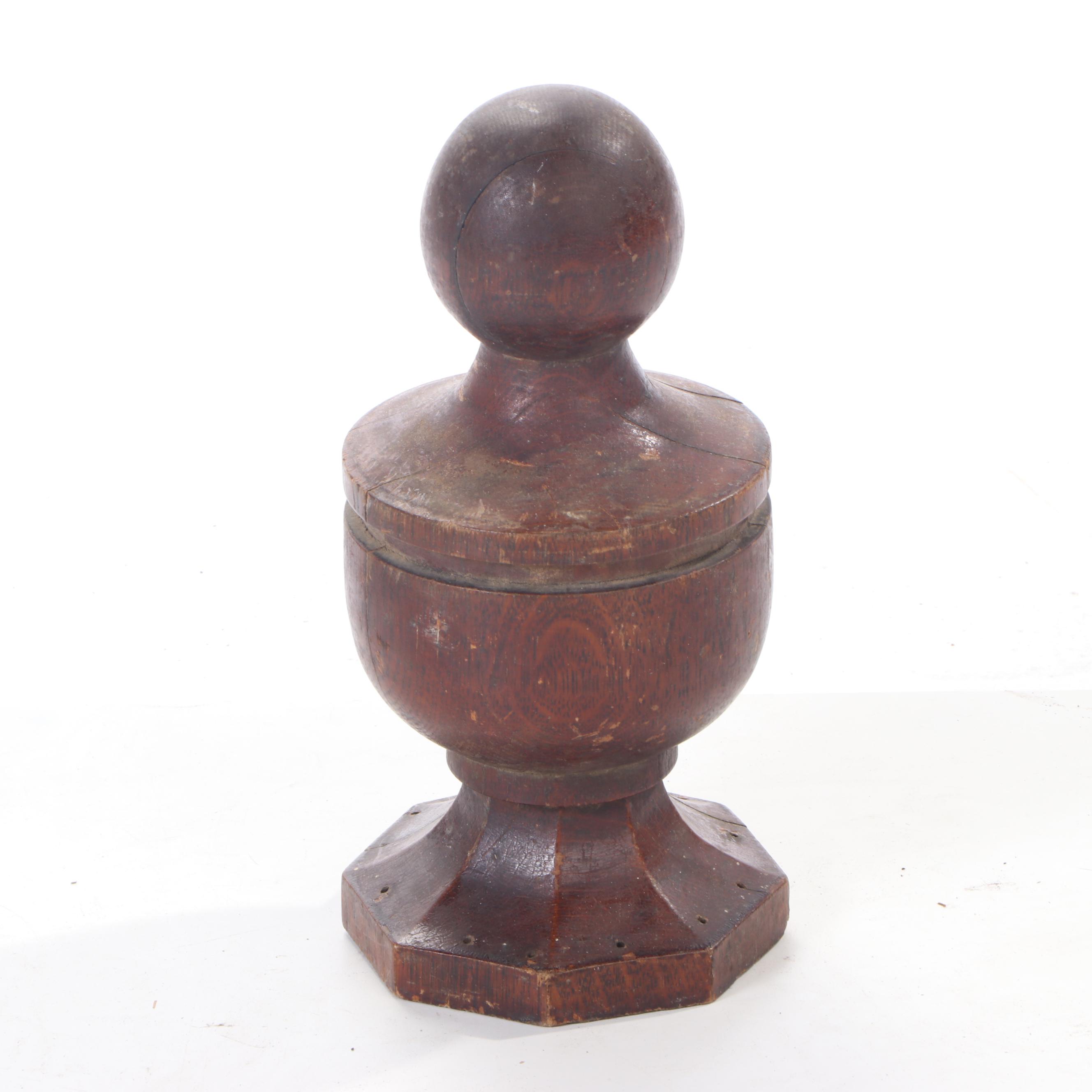 Turned Wood Post Architectural Finials