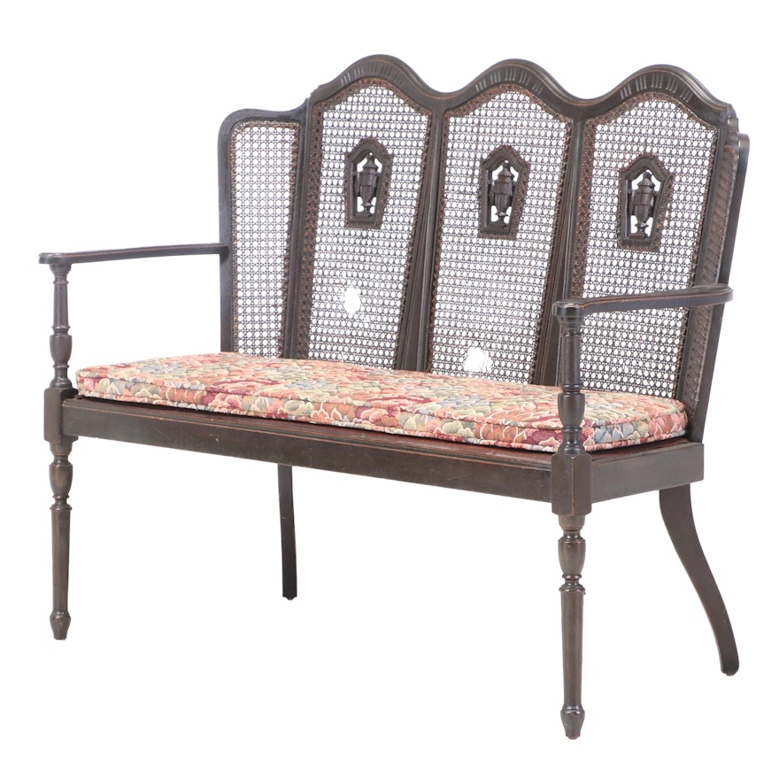 Federal Style Triple Chair-Back Settee, 20th Century