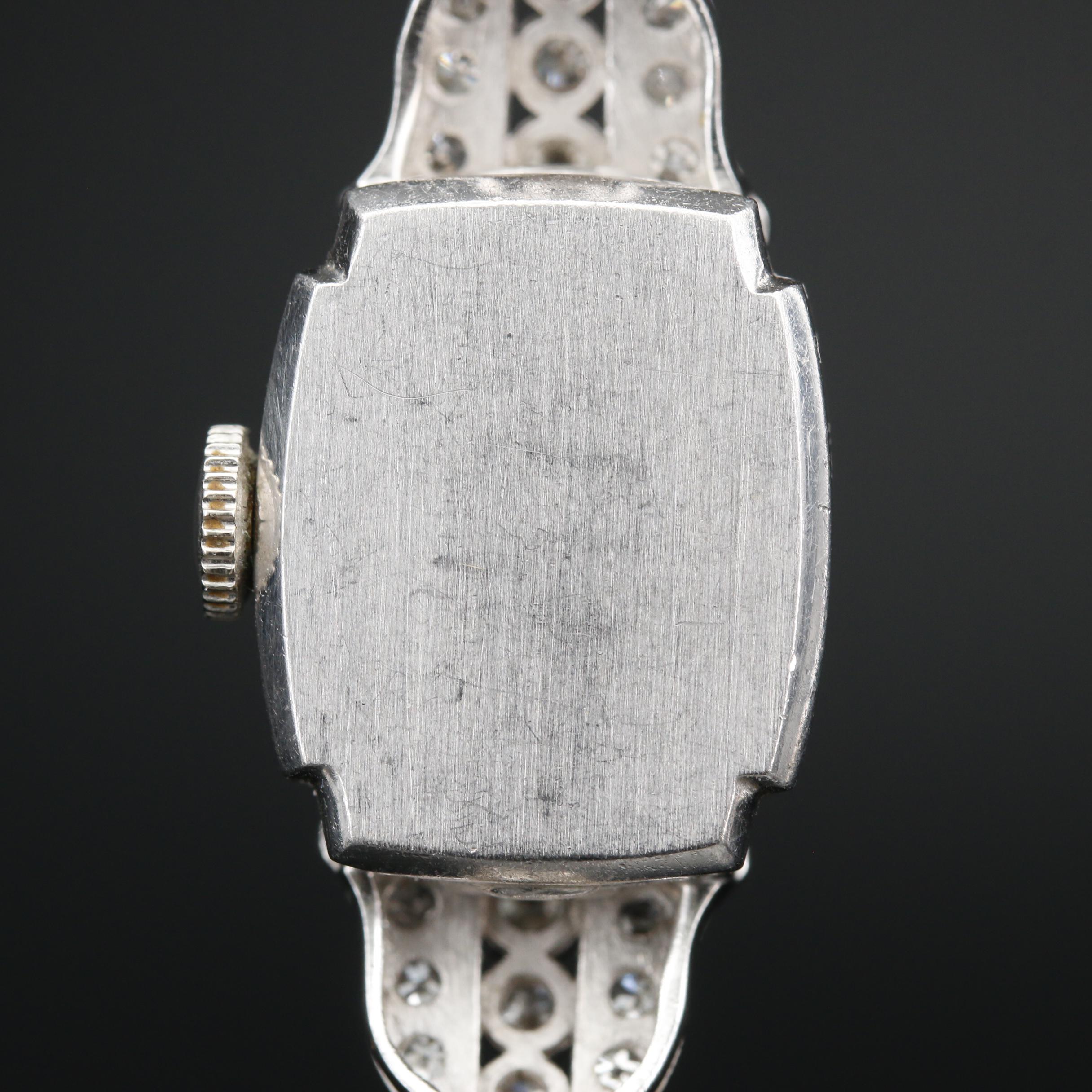 Platinum and 1.82 CTW Diamond Hamilton Stem Wind Watch
