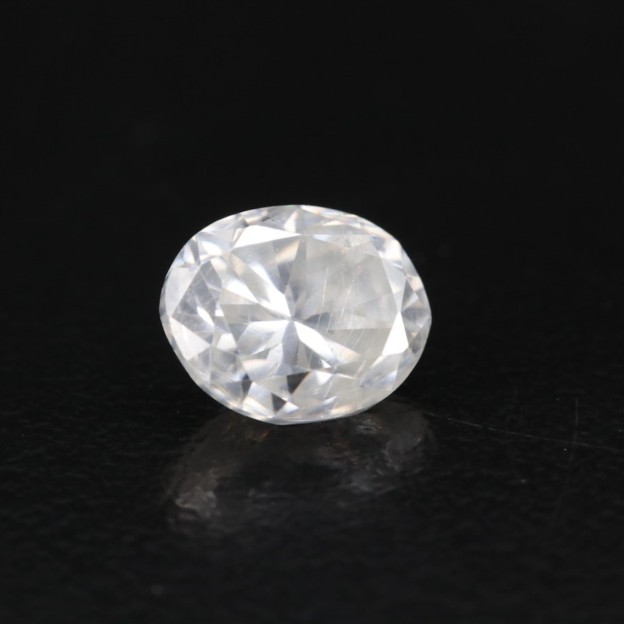 Loose Lab Grown Oval Faceted Moissanite