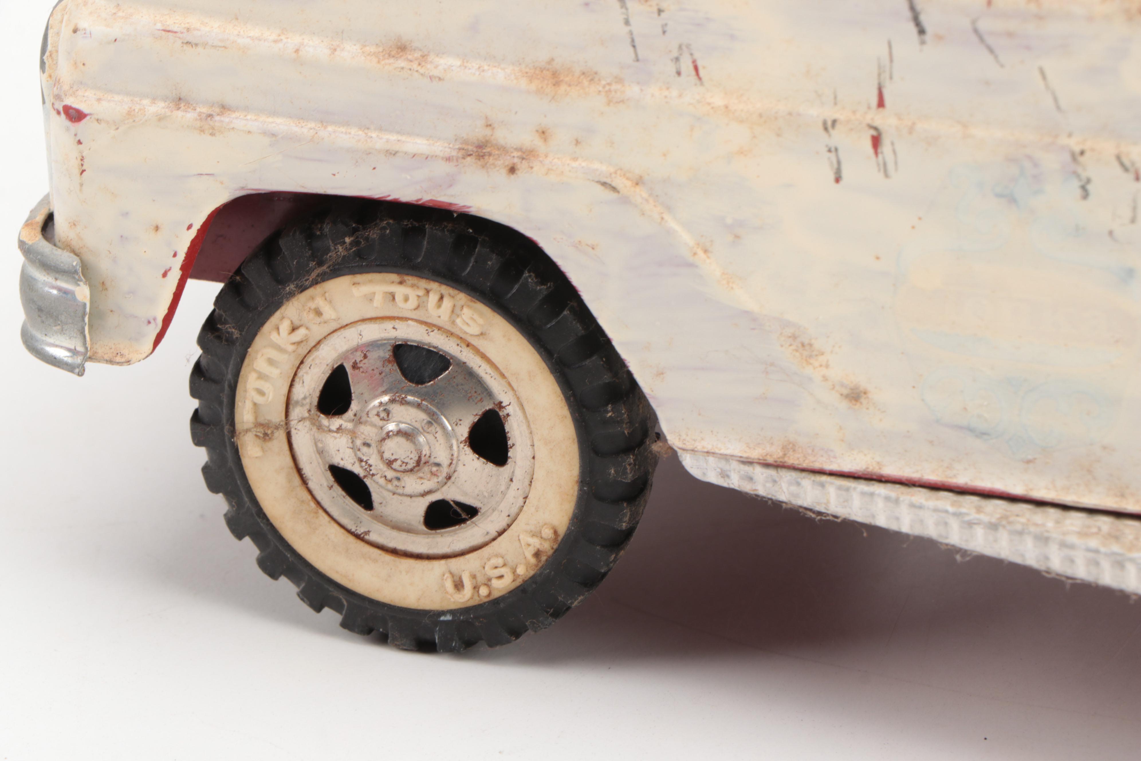 Nylint Fire/Rescue Squad and Tonka Snorkel Pumper Truck, Vintage