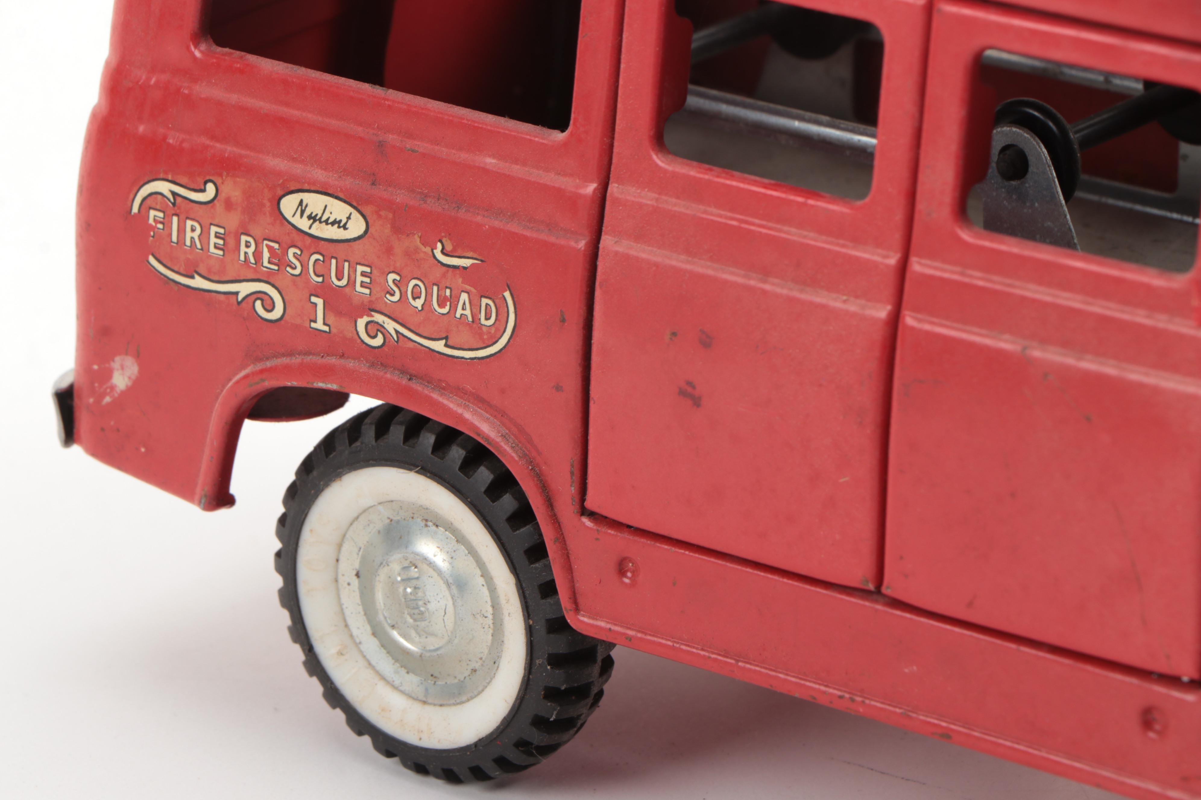 Nylint Fire/Rescue Squad and Tonka Snorkel Pumper Truck, Vintage