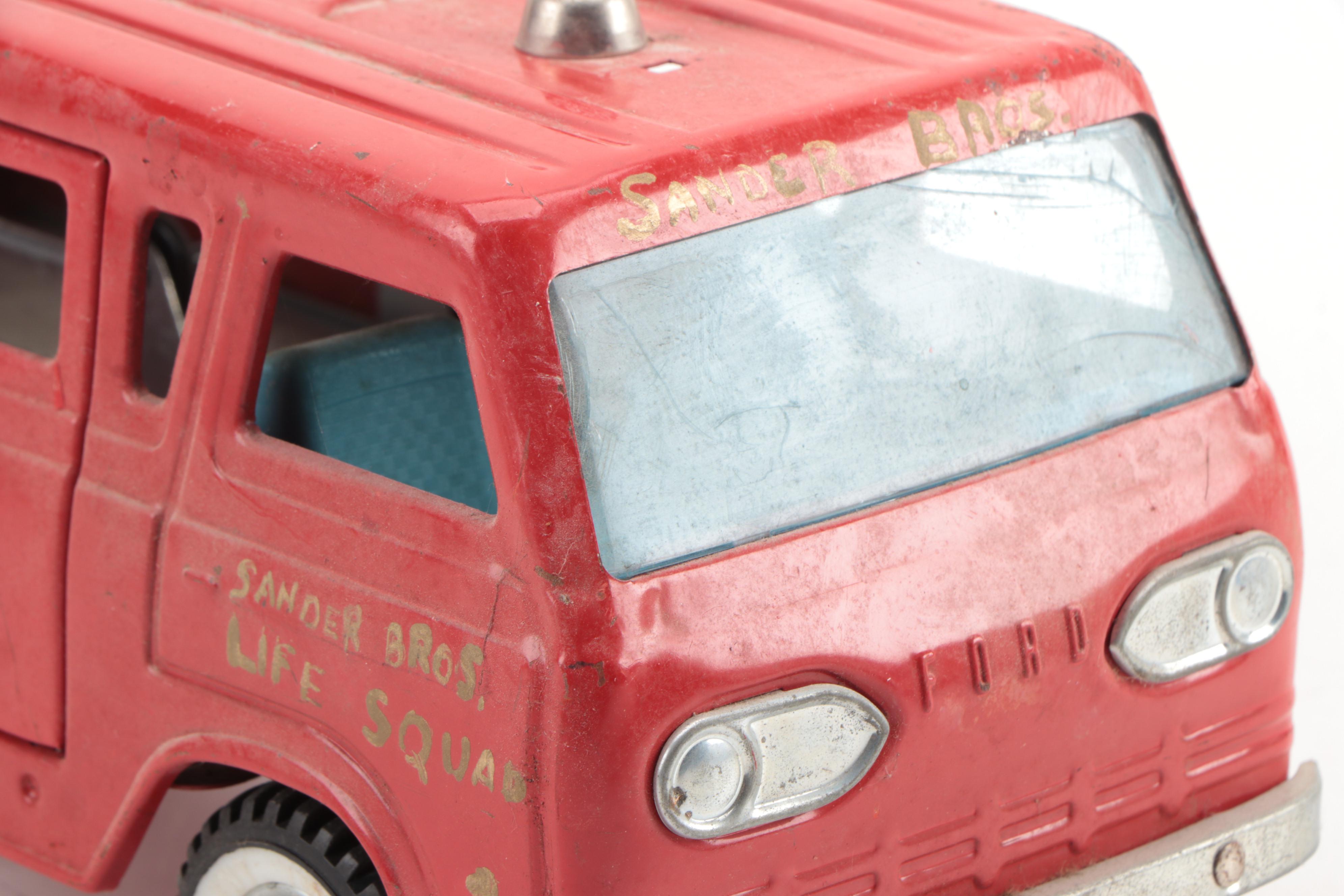 Nylint Fire/Rescue Squad and Tonka Snorkel Pumper Truck, Vintage