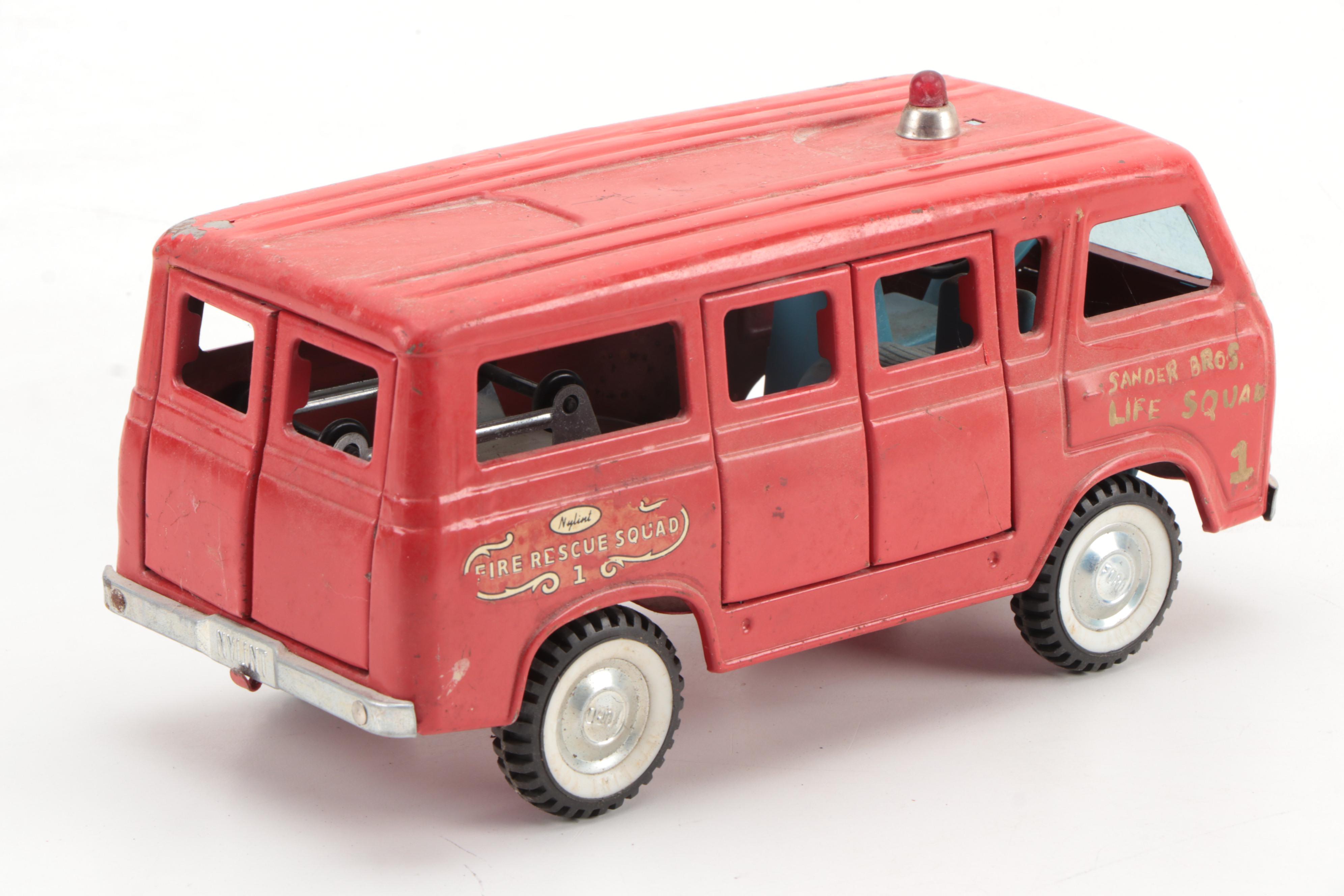 Nylint Fire/Rescue Squad and Tonka Snorkel Pumper Truck, Vintage