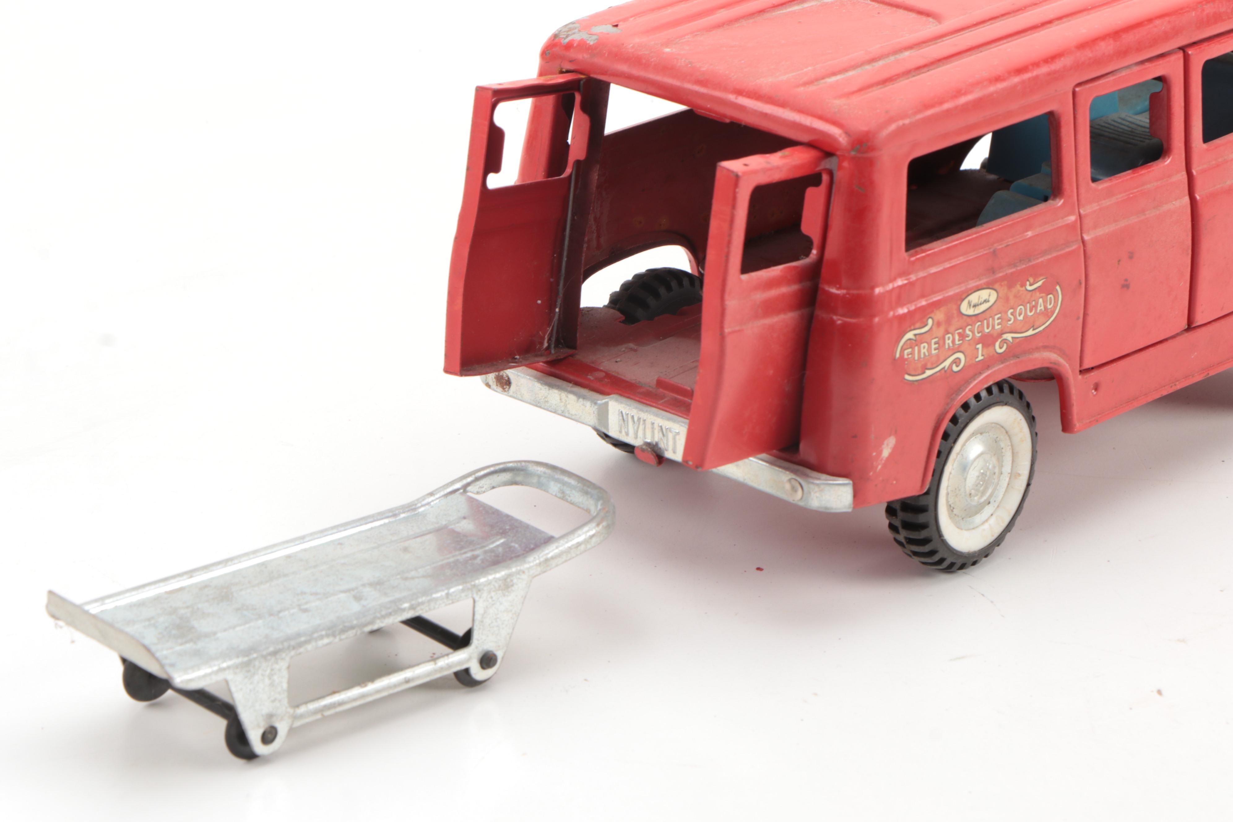 Nylint Fire/Rescue Squad and Tonka Snorkel Pumper Truck, Vintage