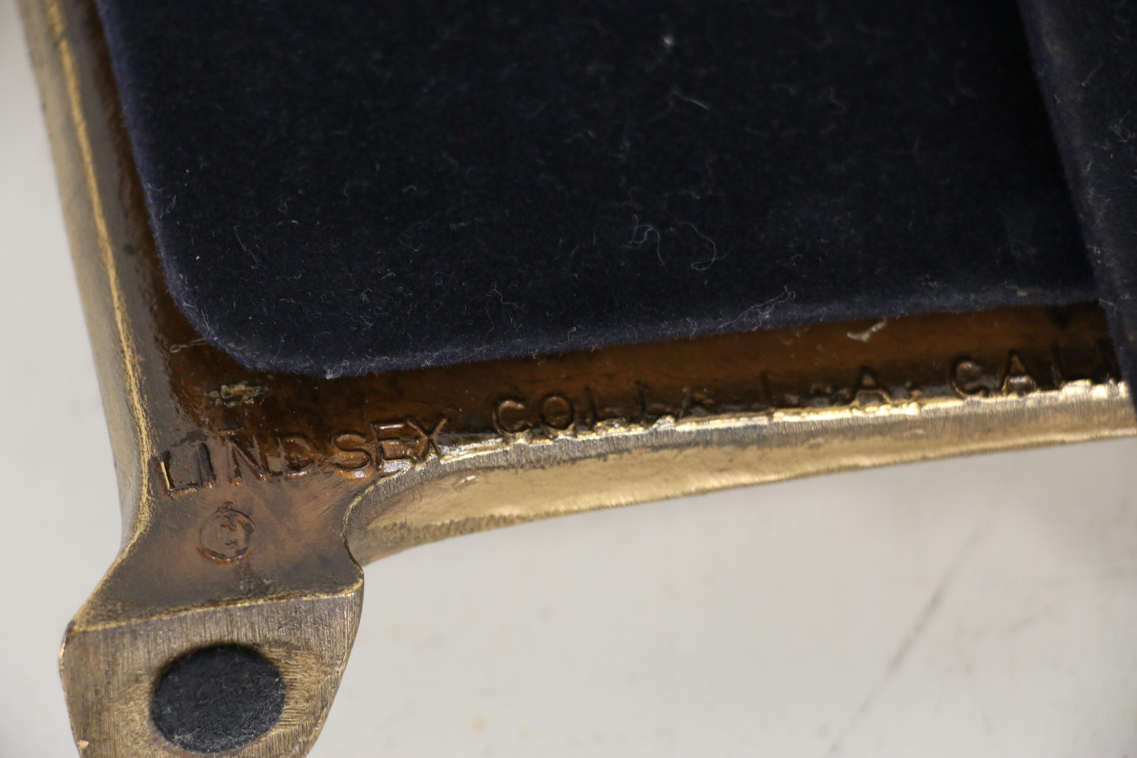 Brass Art Nouveau Mirror, Early 20th Century