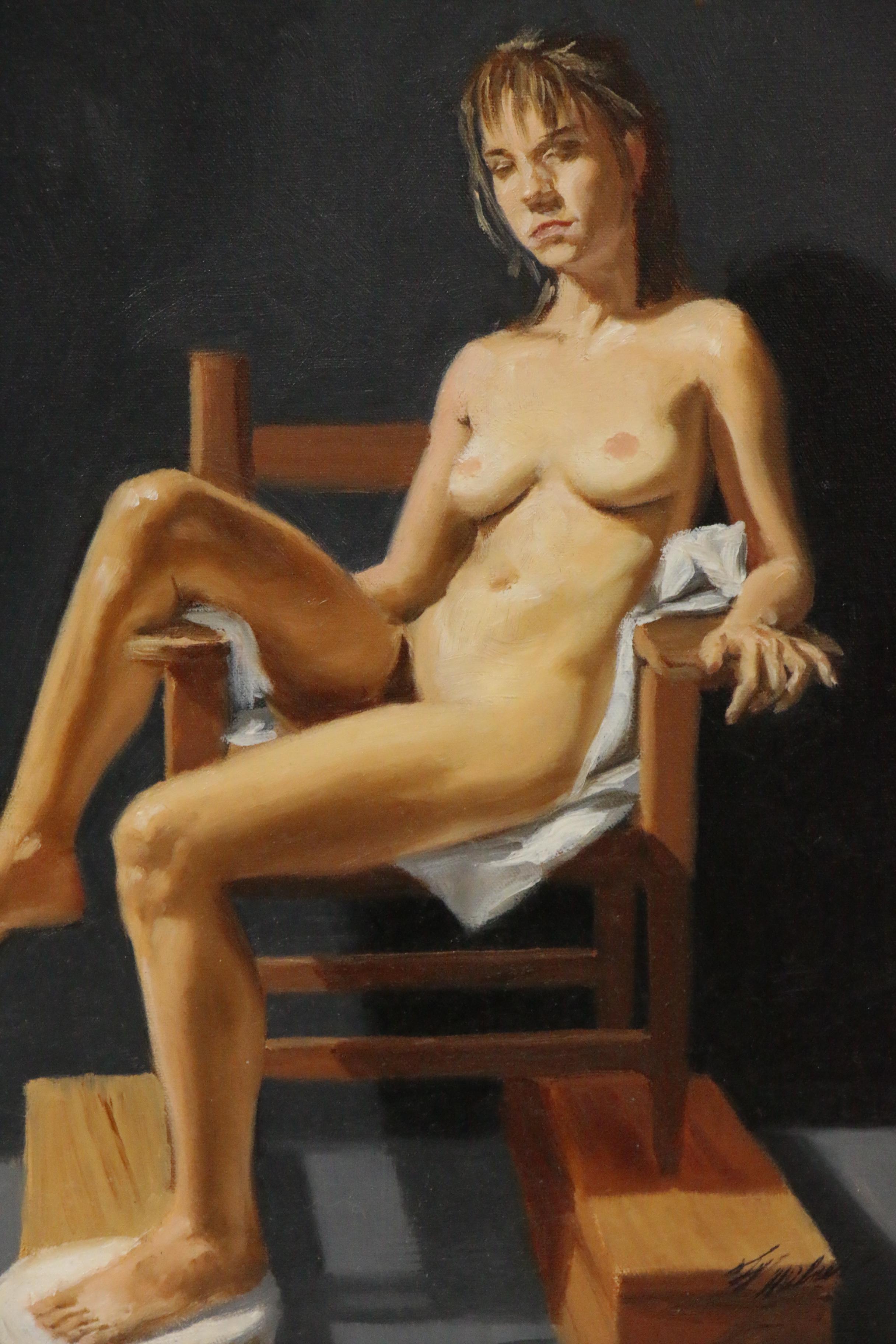 Ty Milner Figure Oil Painting "Night Life"
