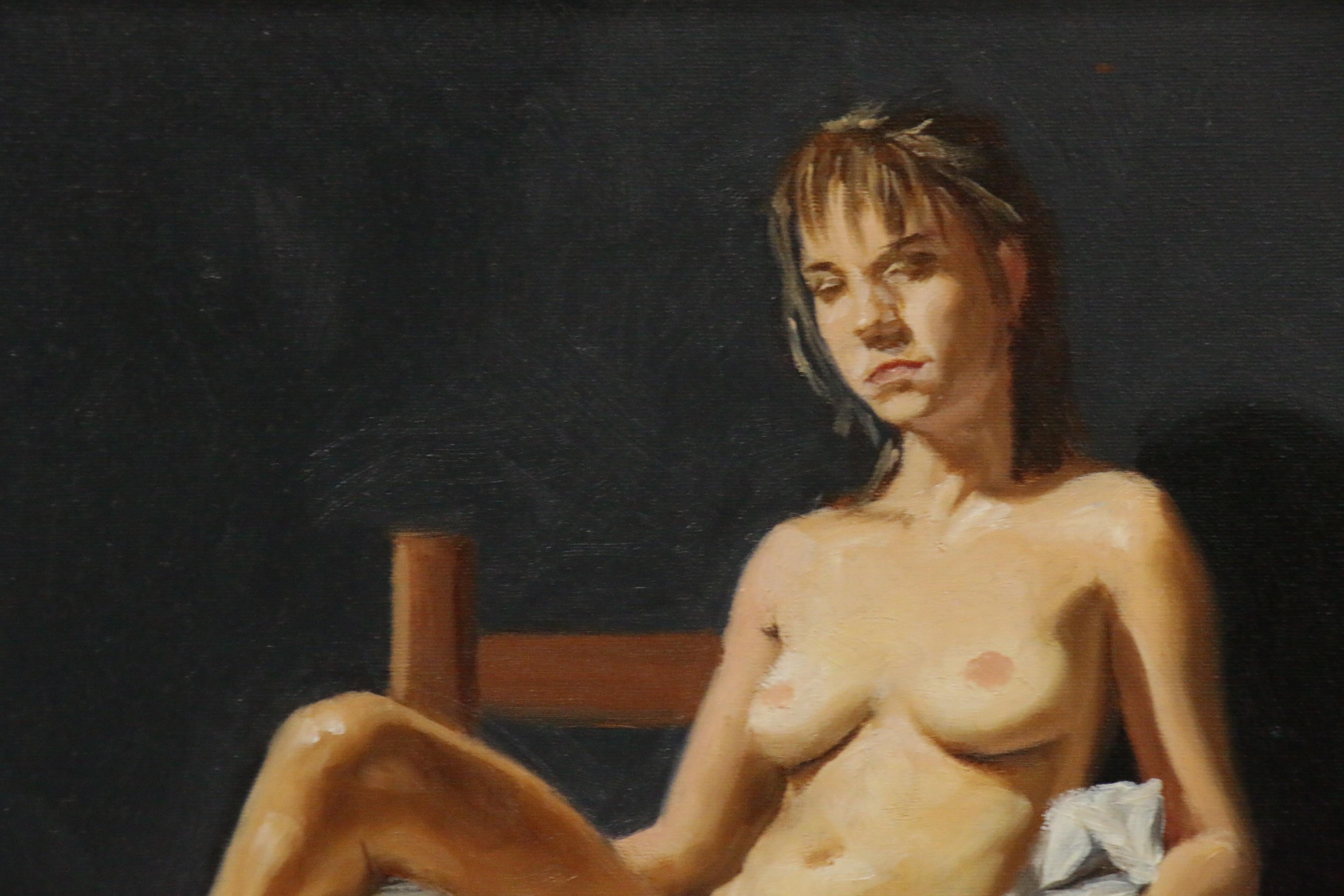 Ty Milner Figure Oil Painting "Night Life"