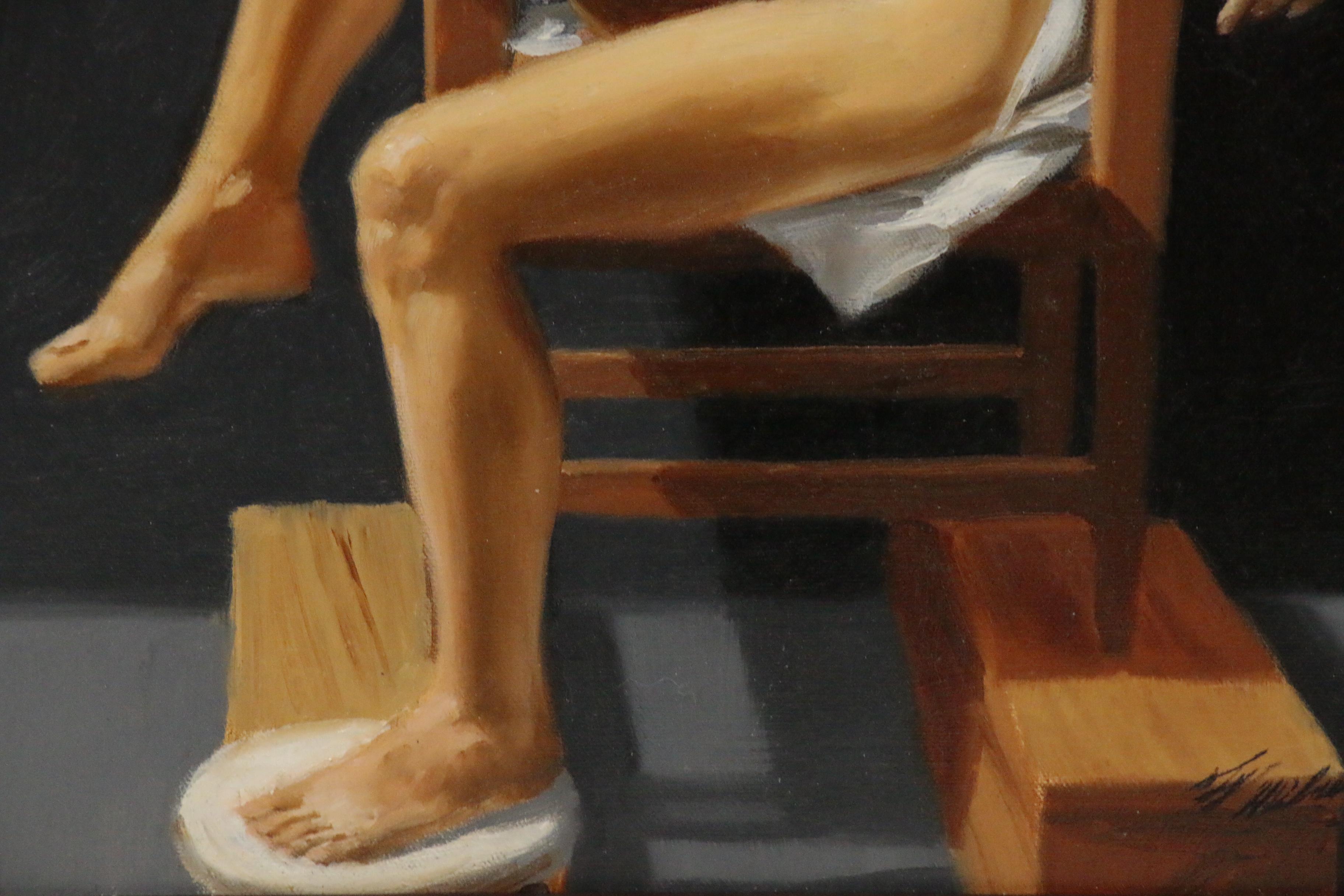 Ty Milner Figure Oil Painting "Night Life"