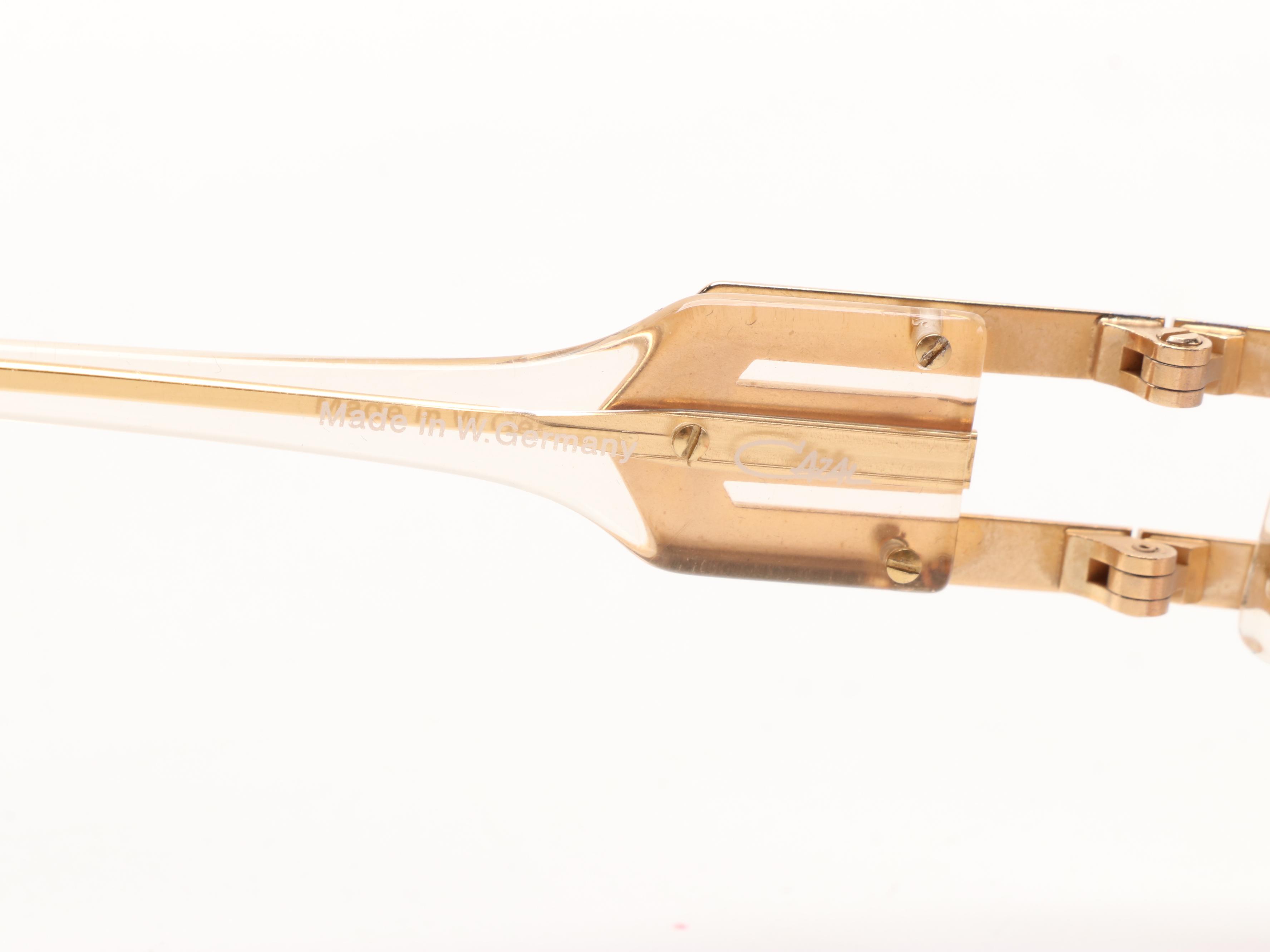 Cazal 858 255 Translucent Sunglasses with Case, 1980s Vintage