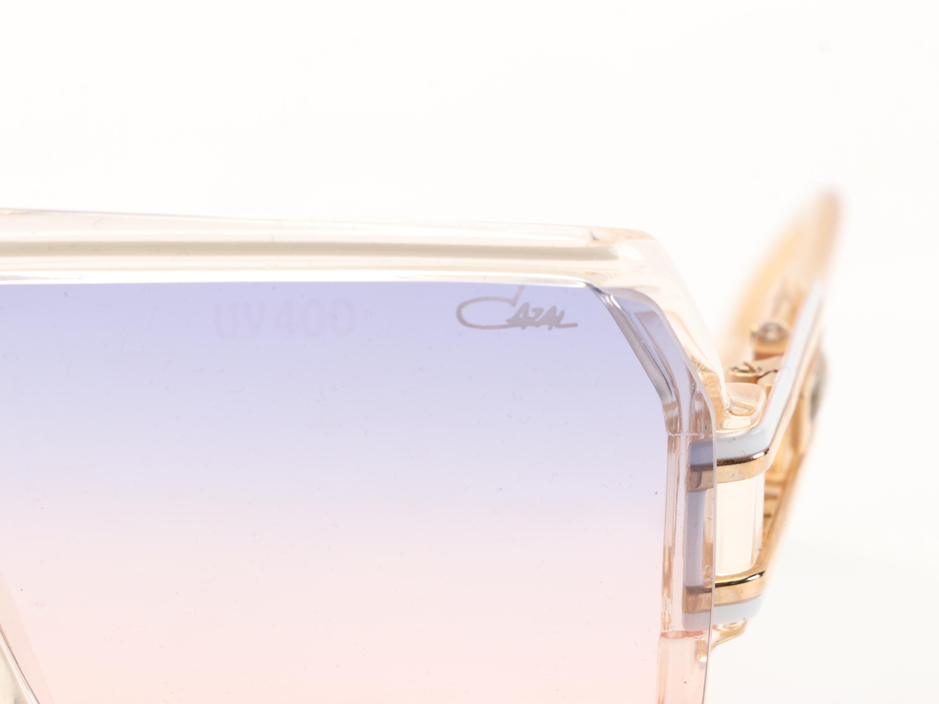 Cazal 858 255 Translucent Sunglasses with Case, 1980s Vintage