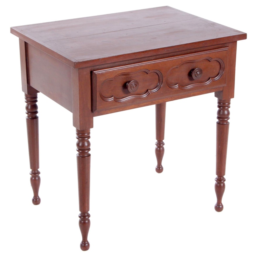 Victorian Walnut Side Table, Late 19th Century