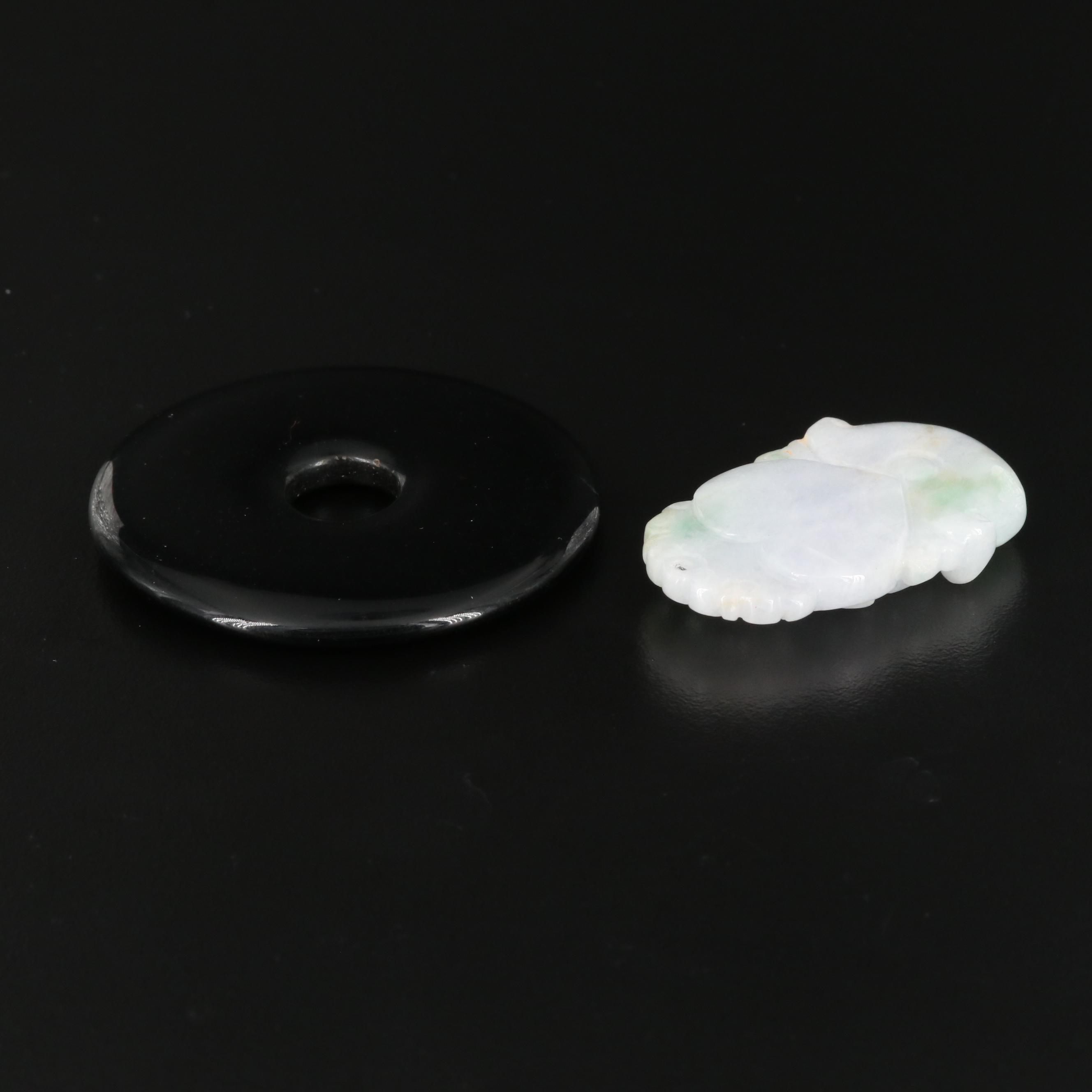 Loose Jadeite and Black Onyx