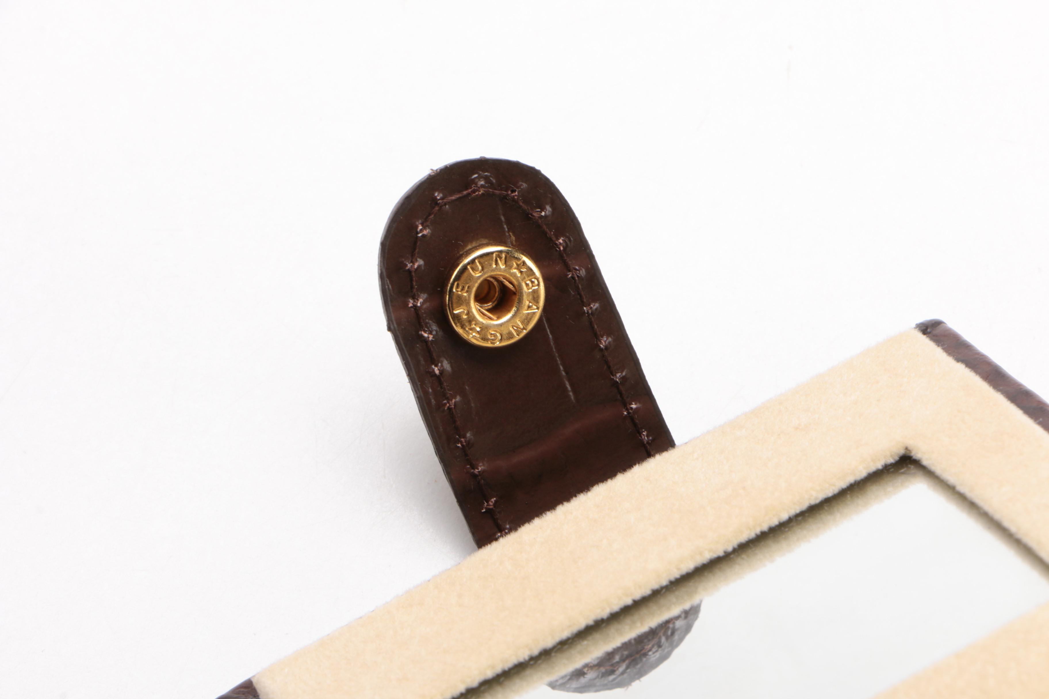 Collectives Embossed Croc Bonded Leather Jewelry Case