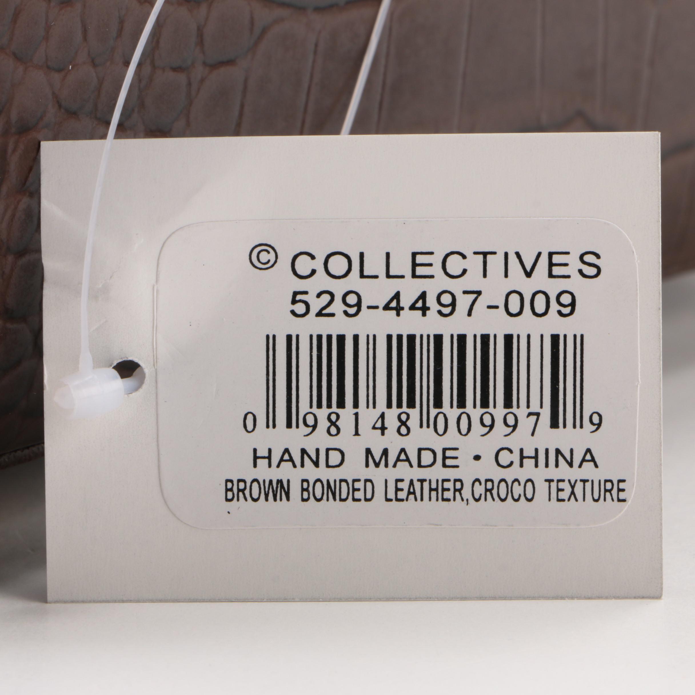 Collectives Embossed Croc Bonded Leather Jewelry Case