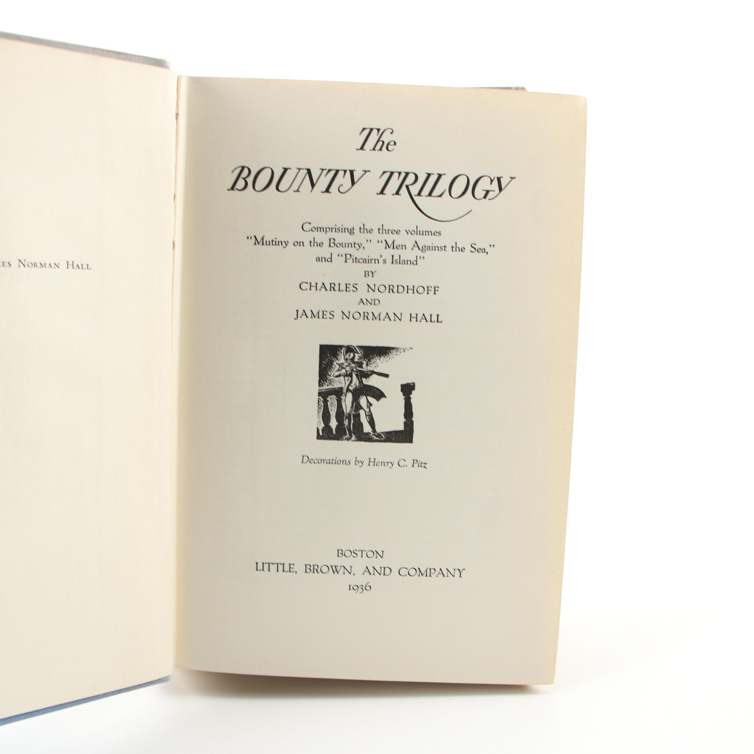 First Edition Books Including "Endurance," "Kon-Tiki" and "The Bounty Trilogy"