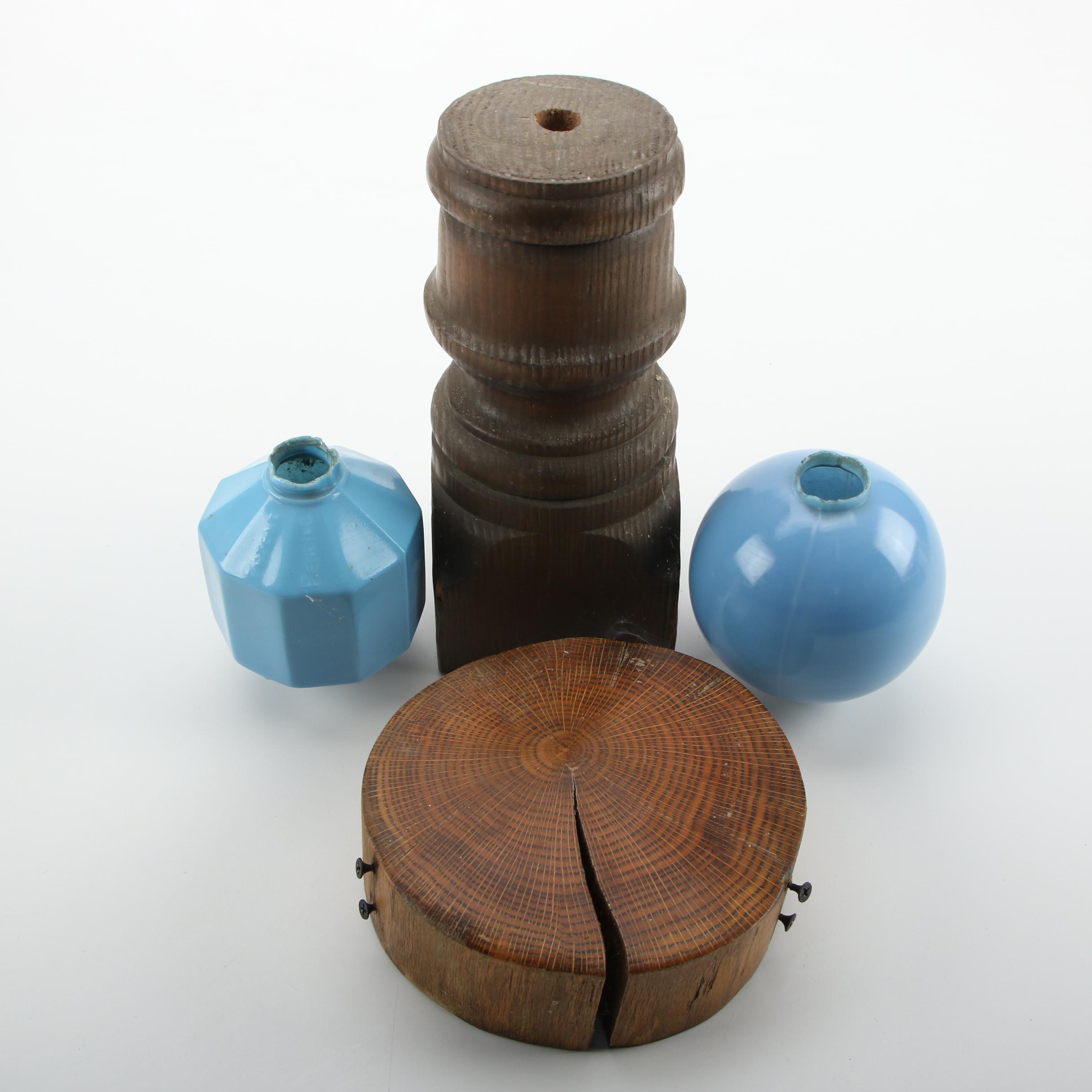 Glass Lightning Rod Balls, Early 20th Century