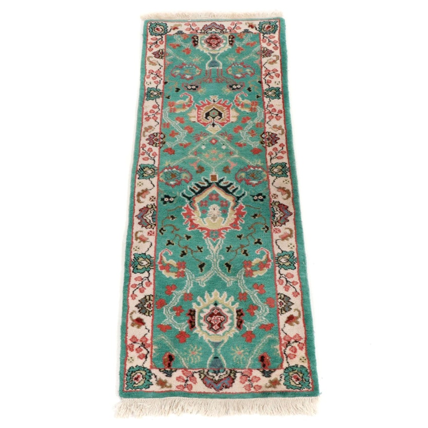 2'75 x 8'1 Hand-Knotted Indo-Persian Carpet Runner