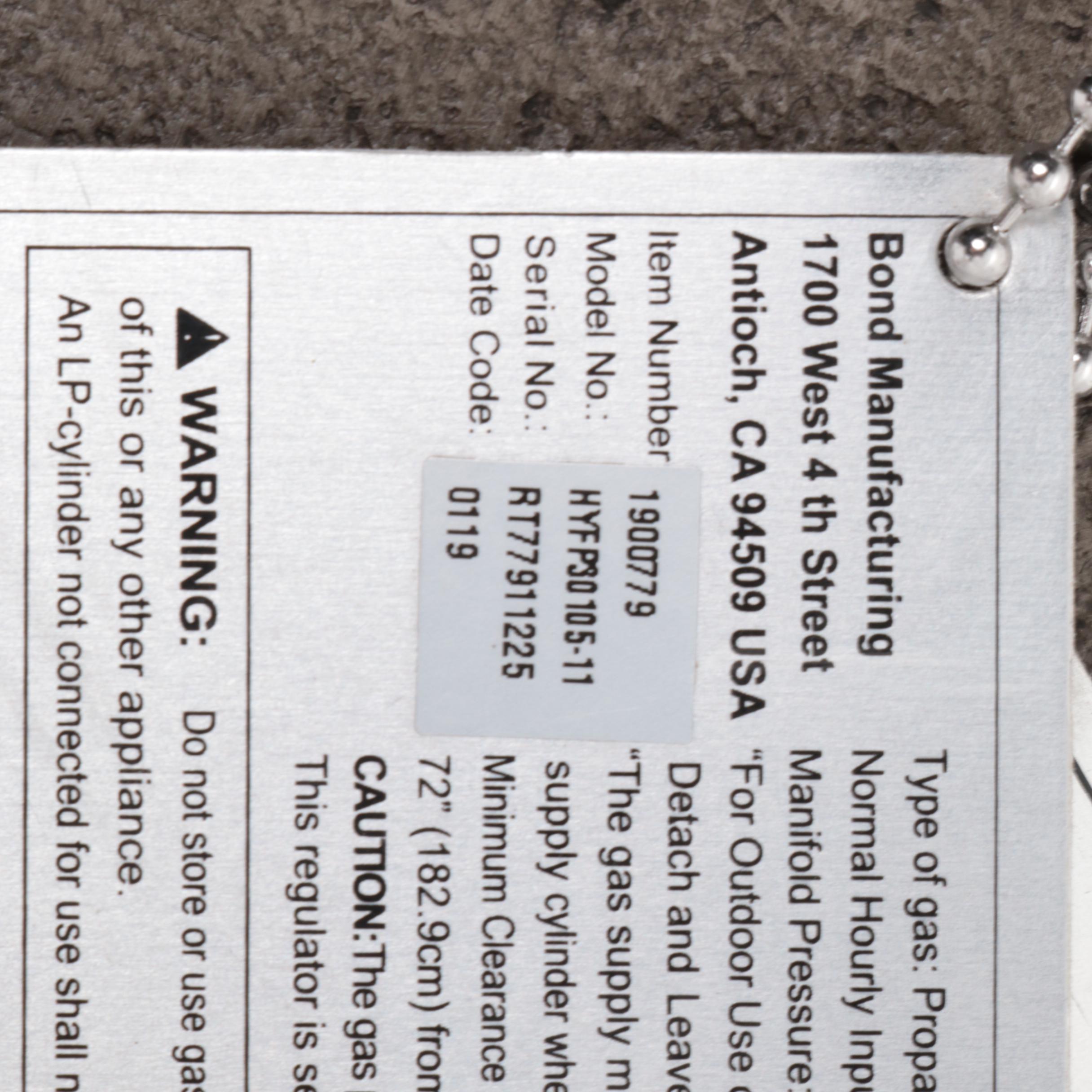 Bond Metal Gas Fire Column Propane Patio Heater