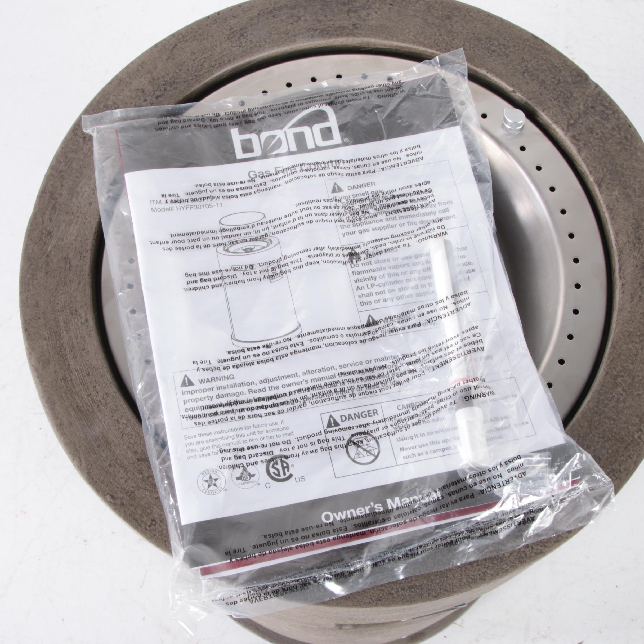 Bond Metal Gas Fire Column Propane Patio Heater