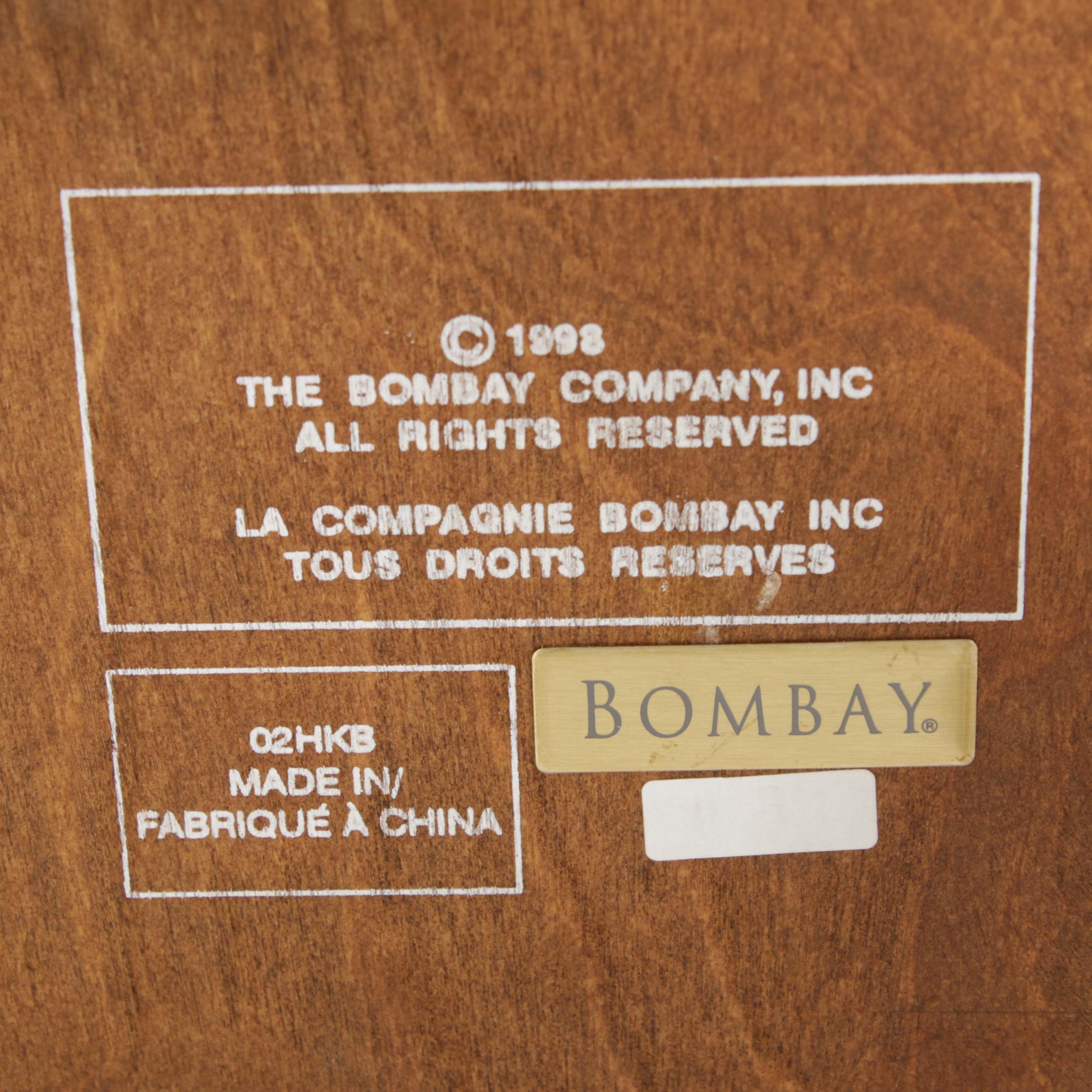 The Bombay Company Wood Nesting Tables, Late 20th Century