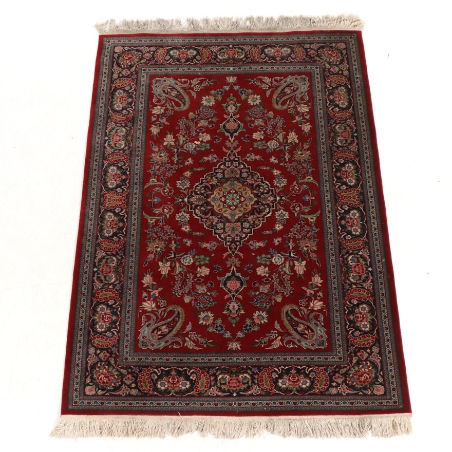 4'8 x 7'1 Hand-Knotted Persian Area Rug