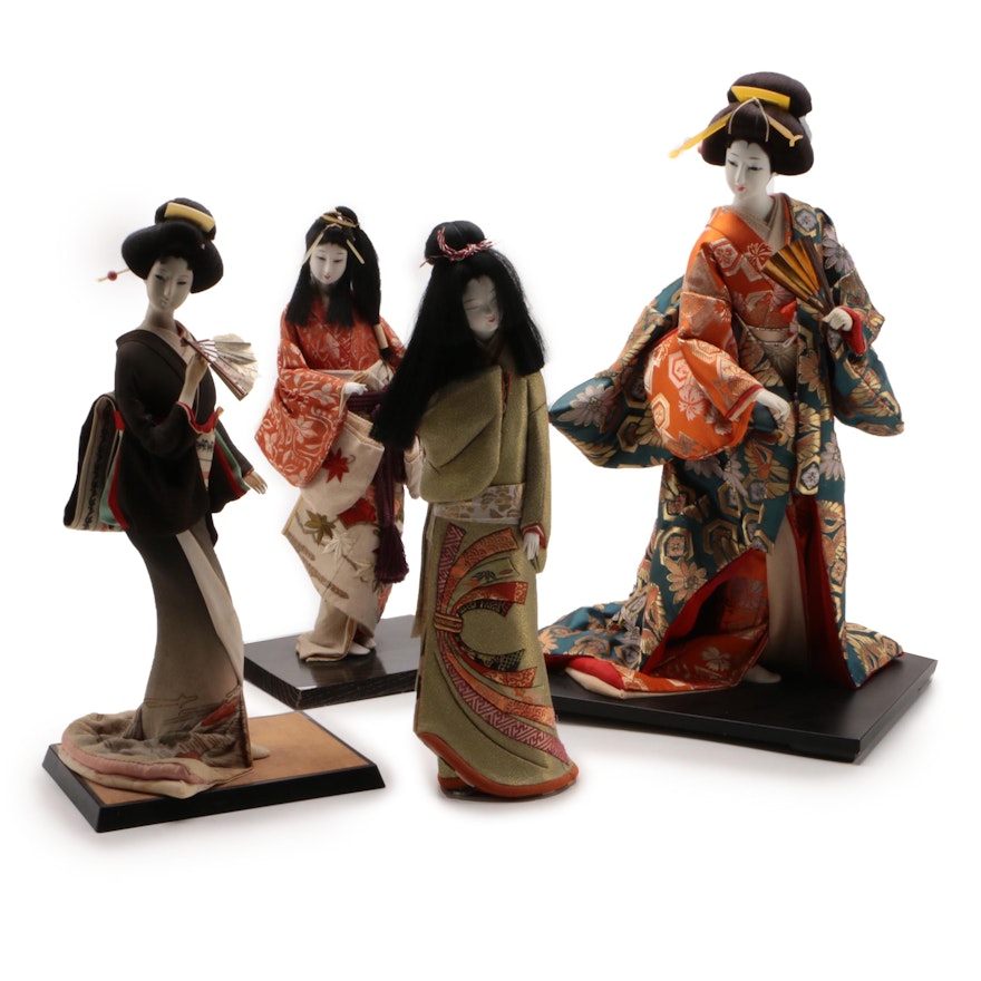Japanese "Silk-faced" Collectors Dolls, Circa 1960