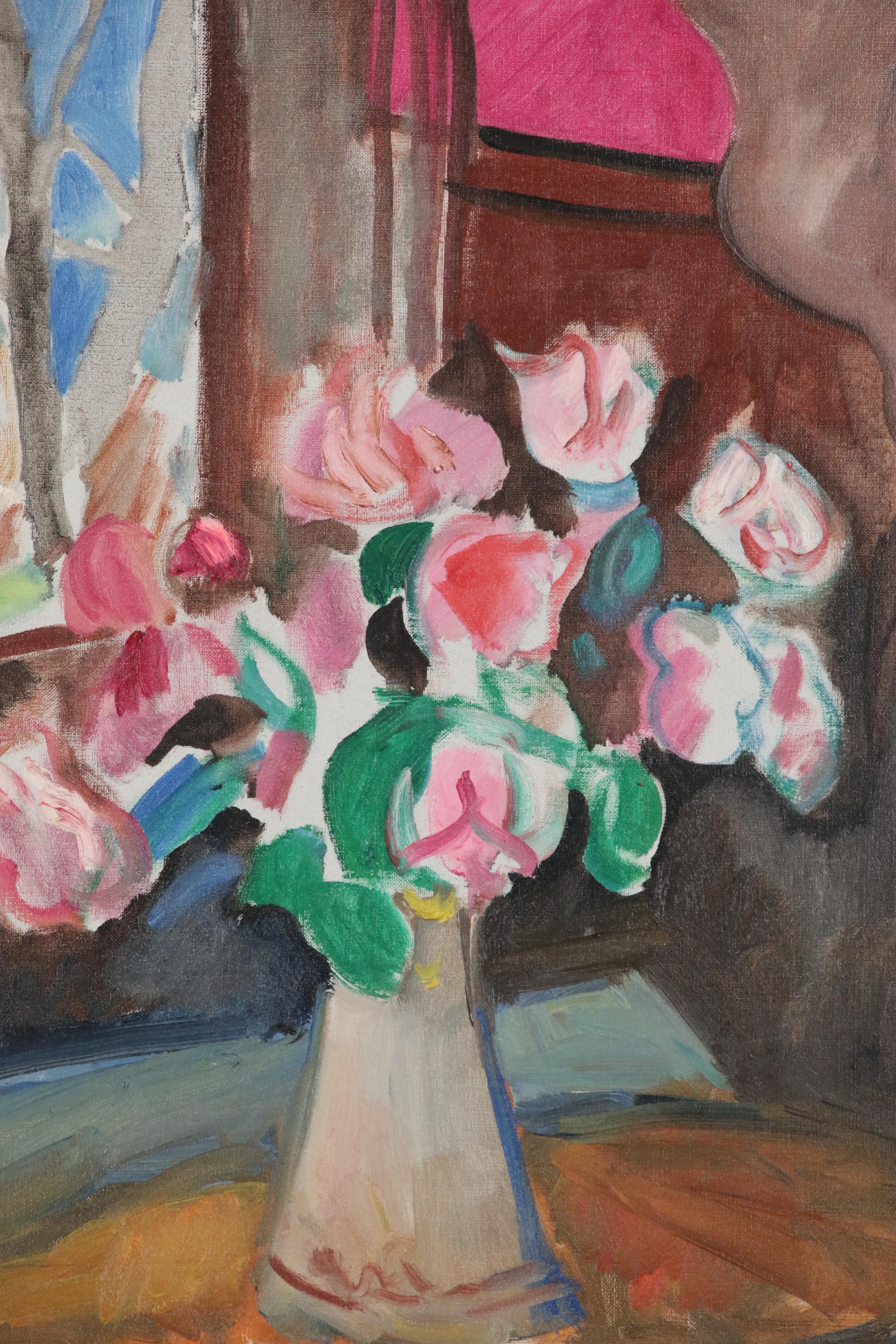 Marilyn Powers Oil Painting of Floral Still Life