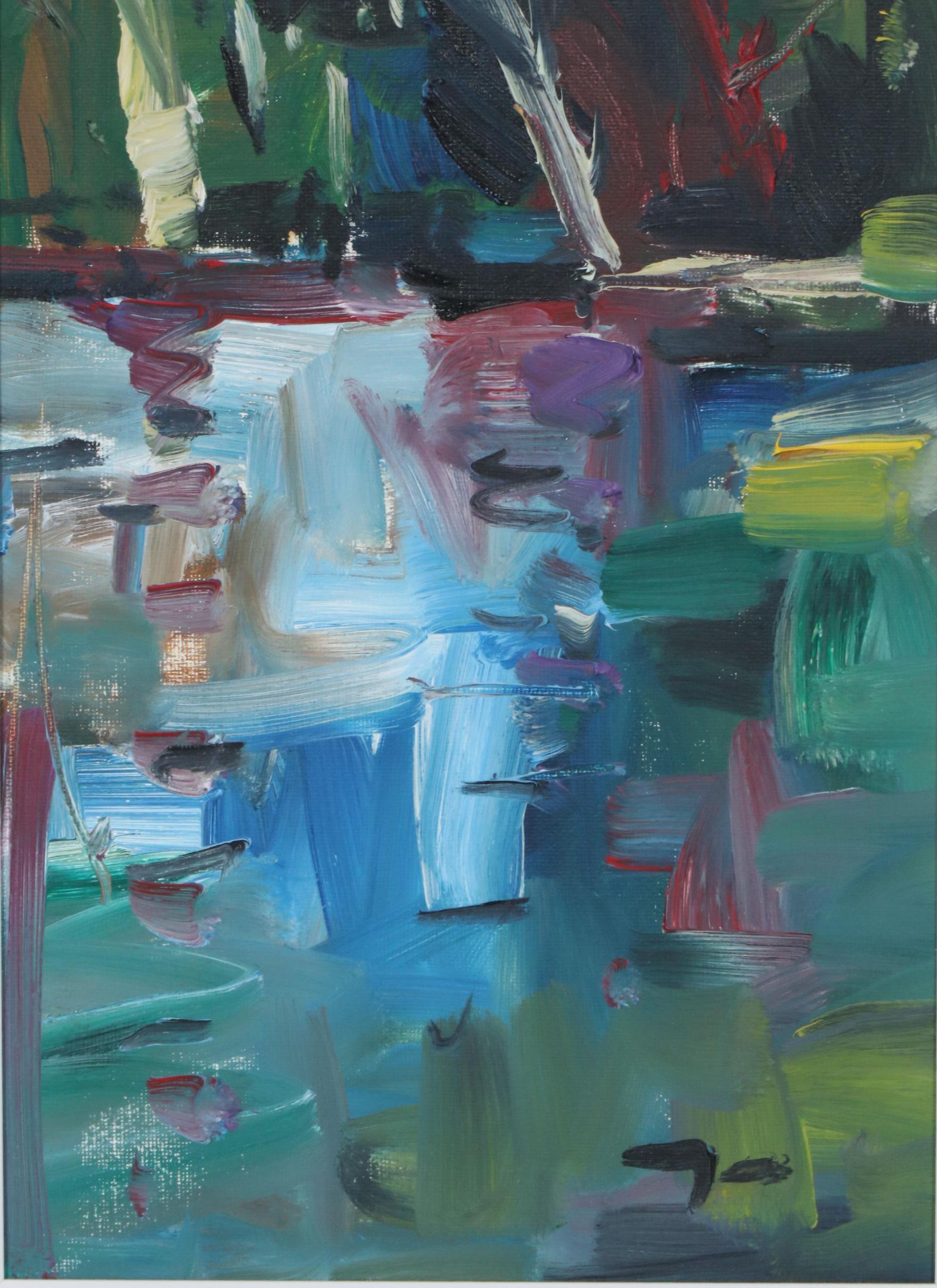 Jose Trujillo Oil Painting "River Reflections", 2019