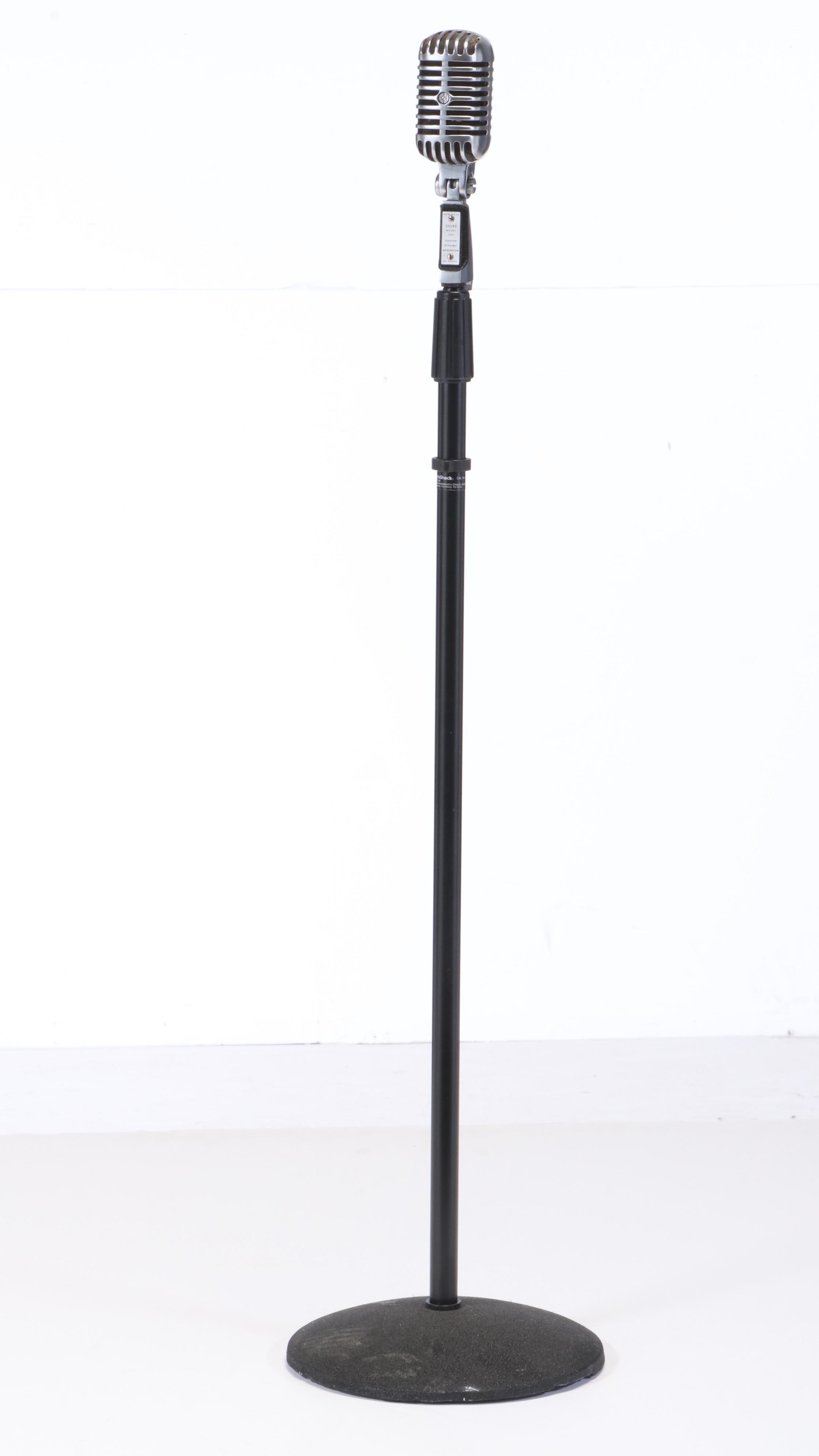 Shure Model 55S Unidyne Dynamic Microphone with Mic and Ukulele Stands